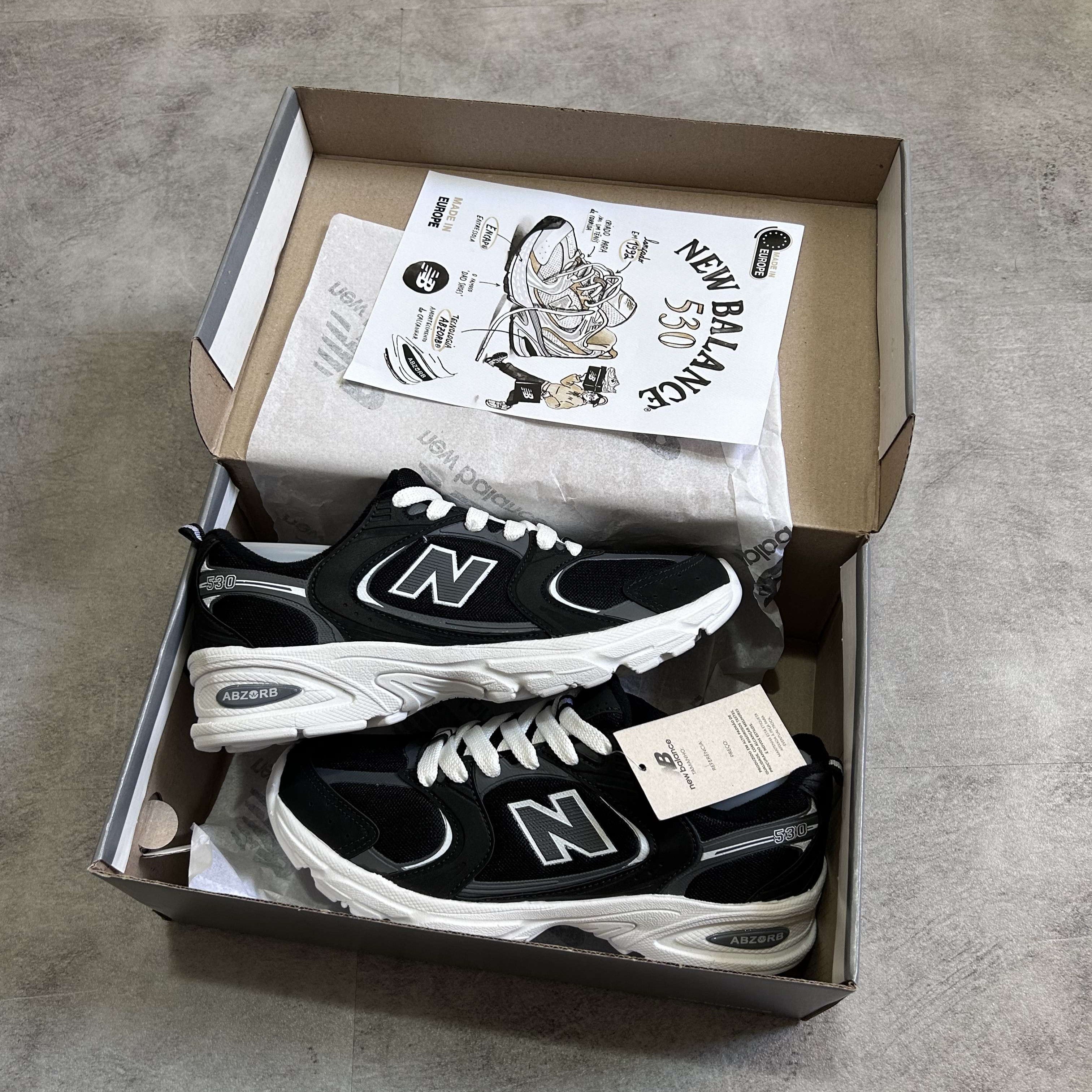New Balance 530 Classic Black Grey