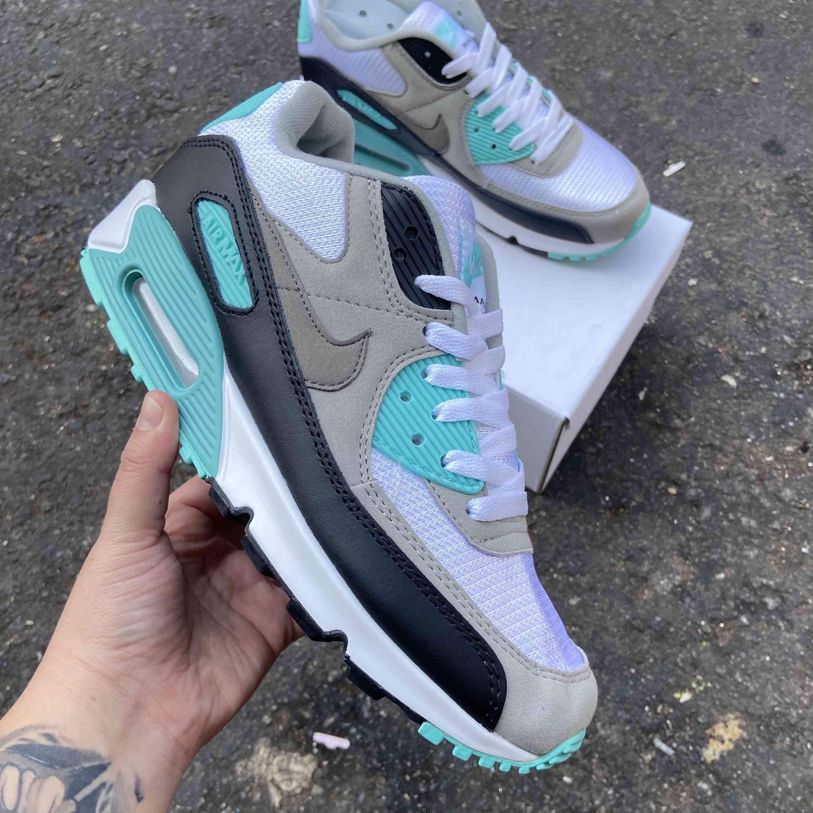 Air Max 90 White Teal Nebula