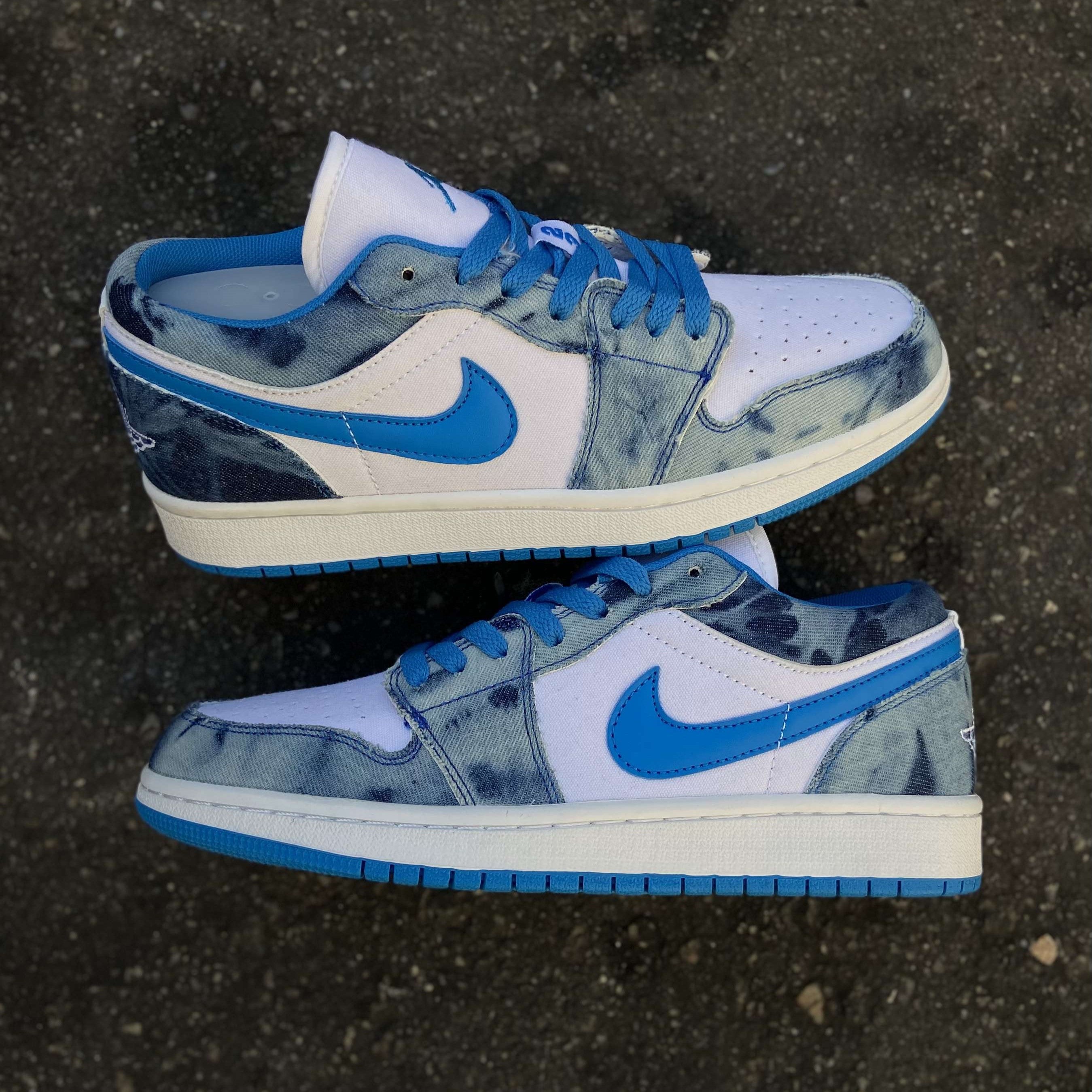 Air Jordan 1 Low GS Washed Denim