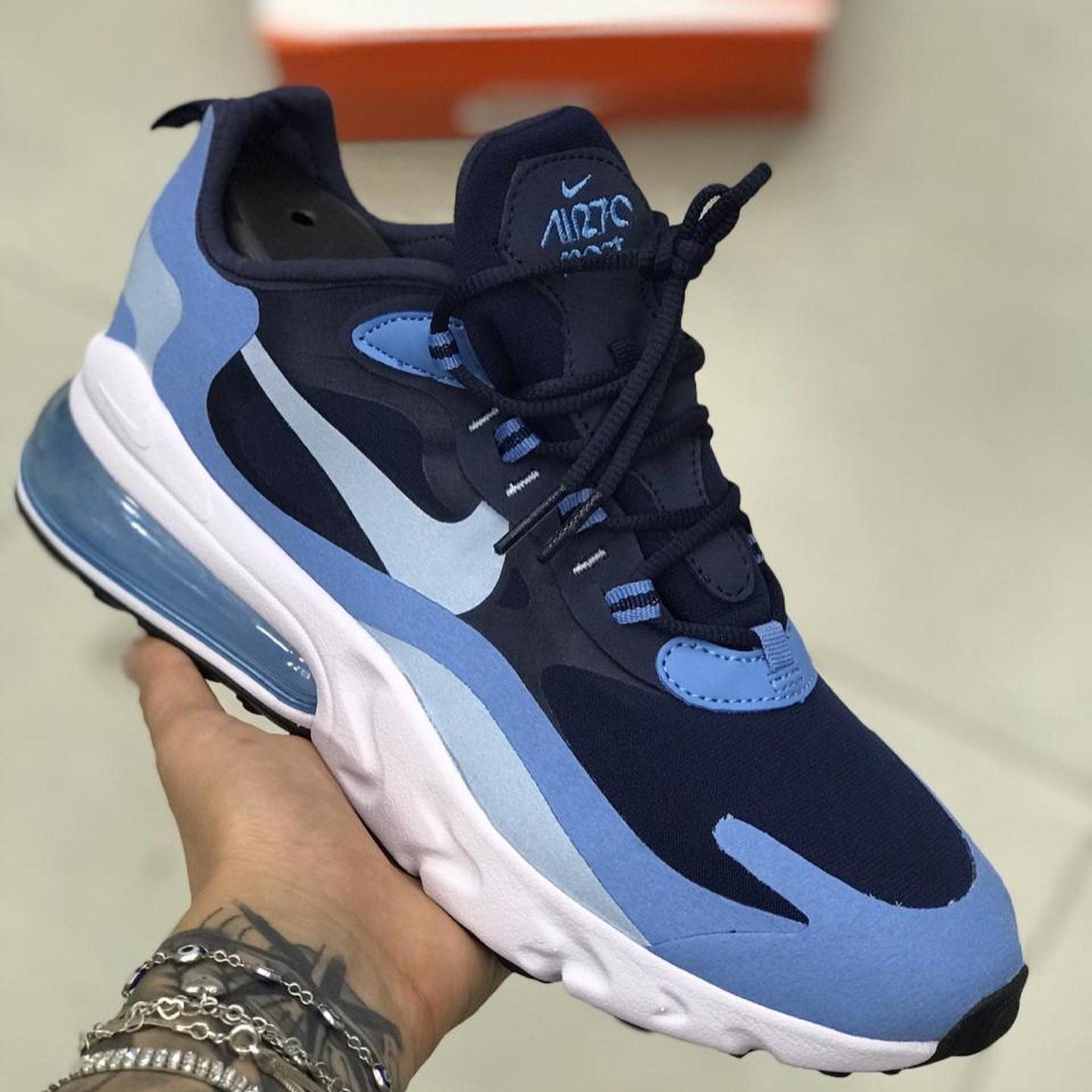 Air Max 270 React Blue Stardust
