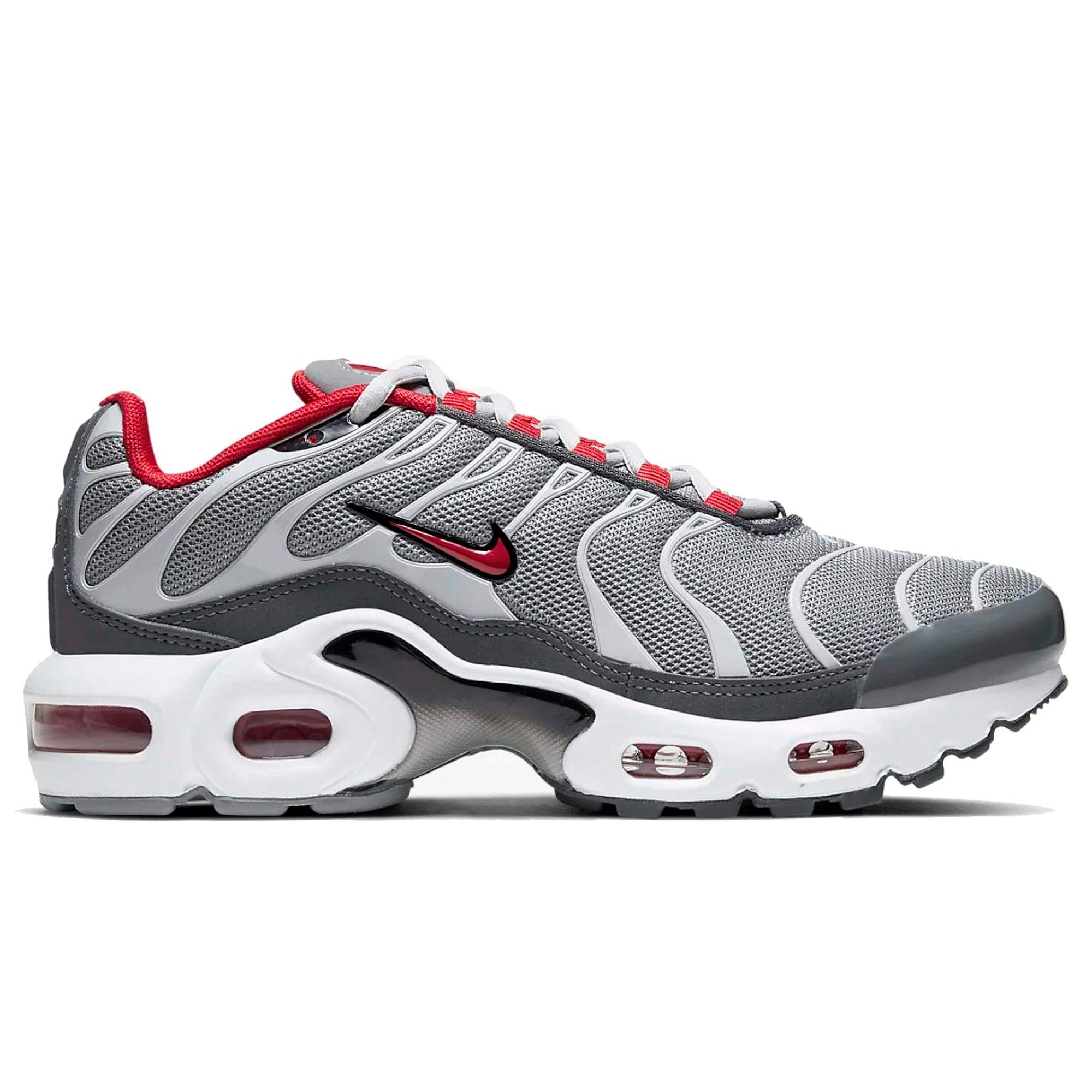 Air Max Plus TN Particle Grey University Red