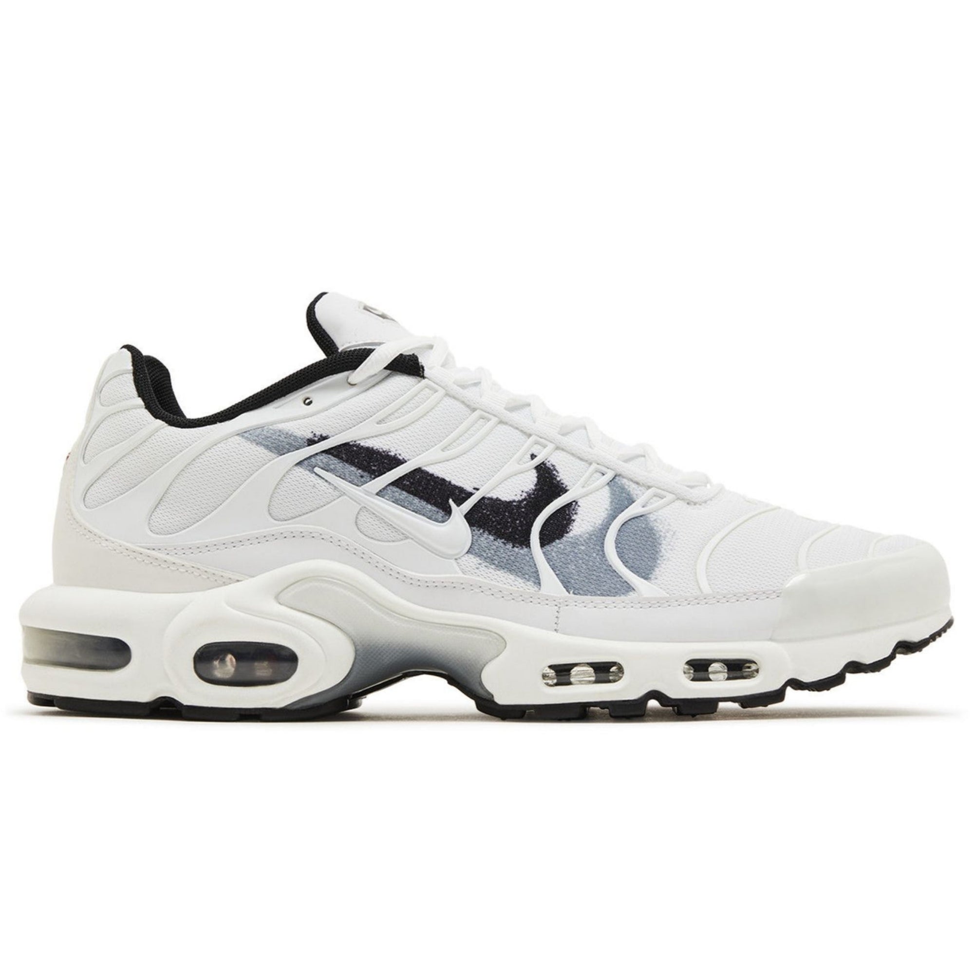 Air Max Plus TN Spray Paint Swoosh White Cool Grey