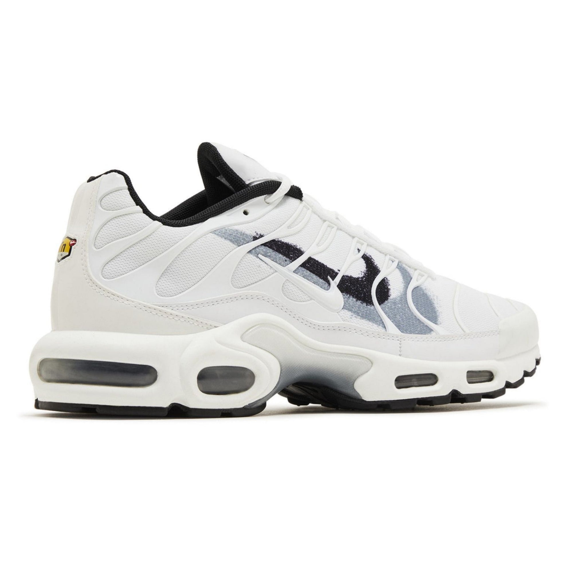 Air Max Plus TN Spray Paint Swoosh White Cool Grey