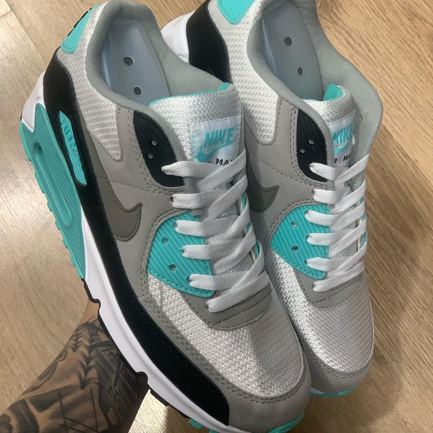 Air Max 90 White Teal Nebula
