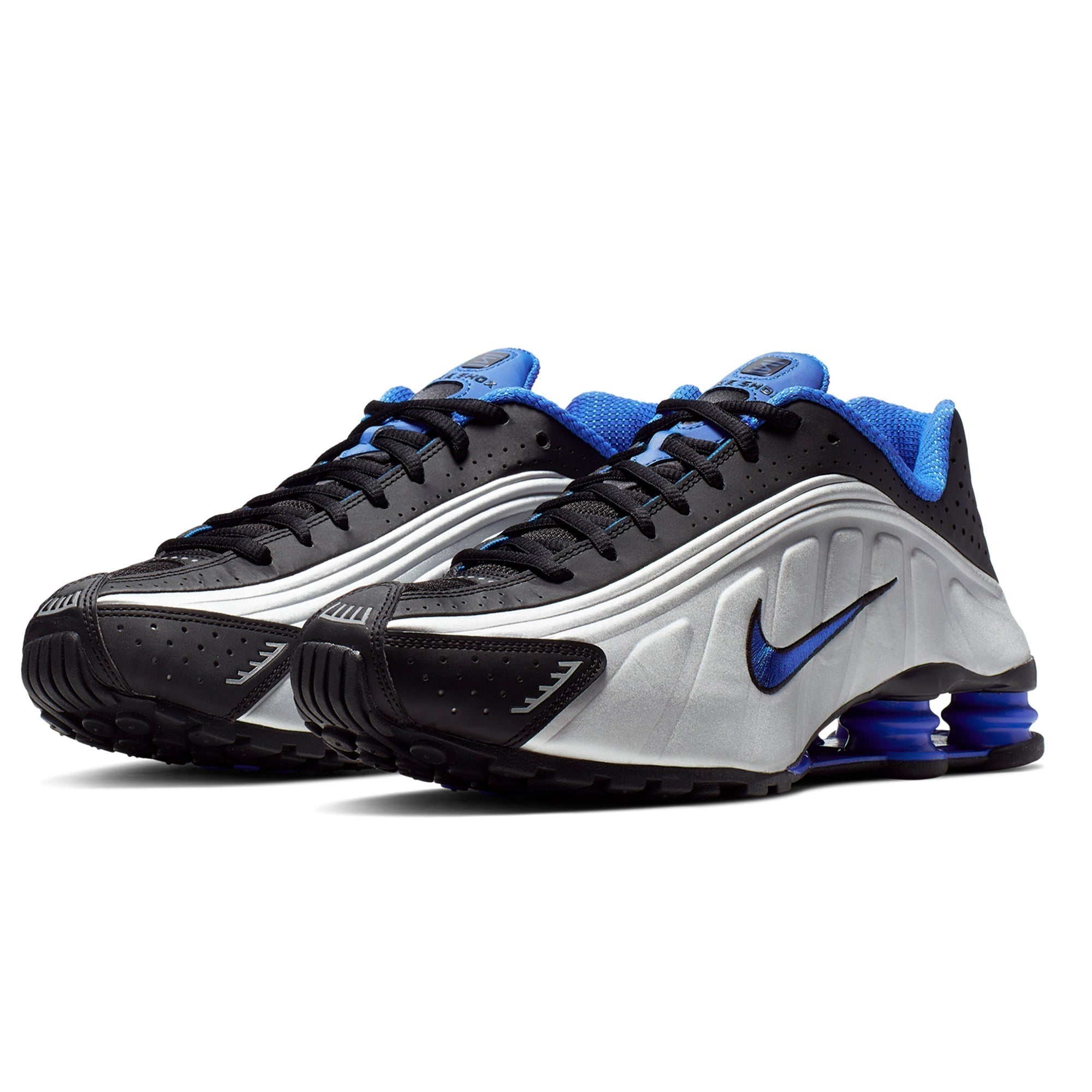 Shox R4 GS Metallic Silver Racer Blue