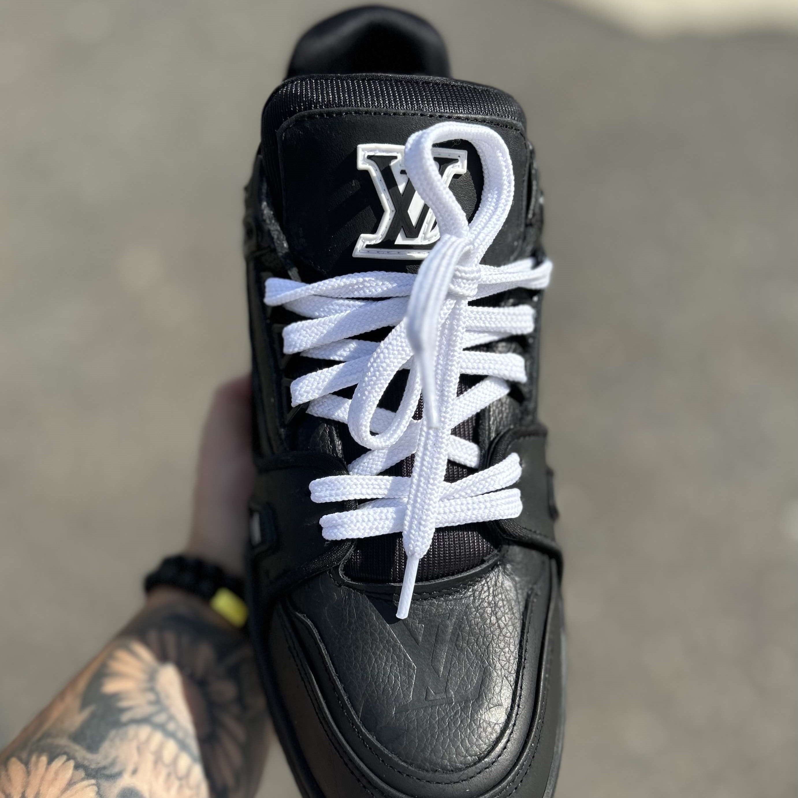 LV Trainer Black Embossed Monogram