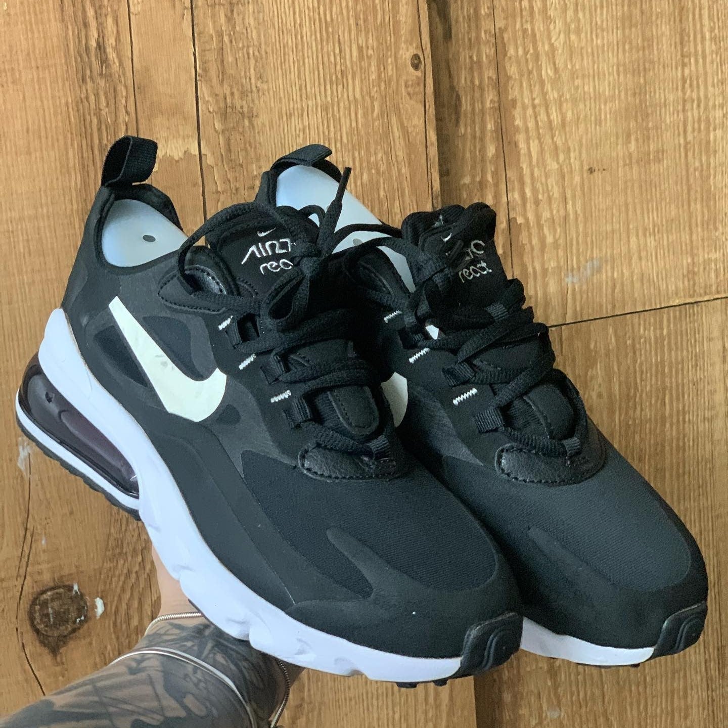 Air Max 270 React Black White