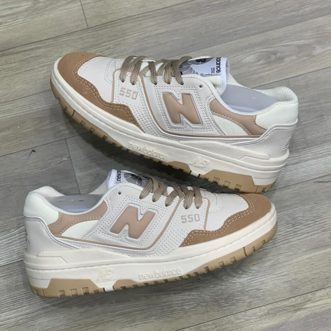 New Balance 550 White Incense Driftwood