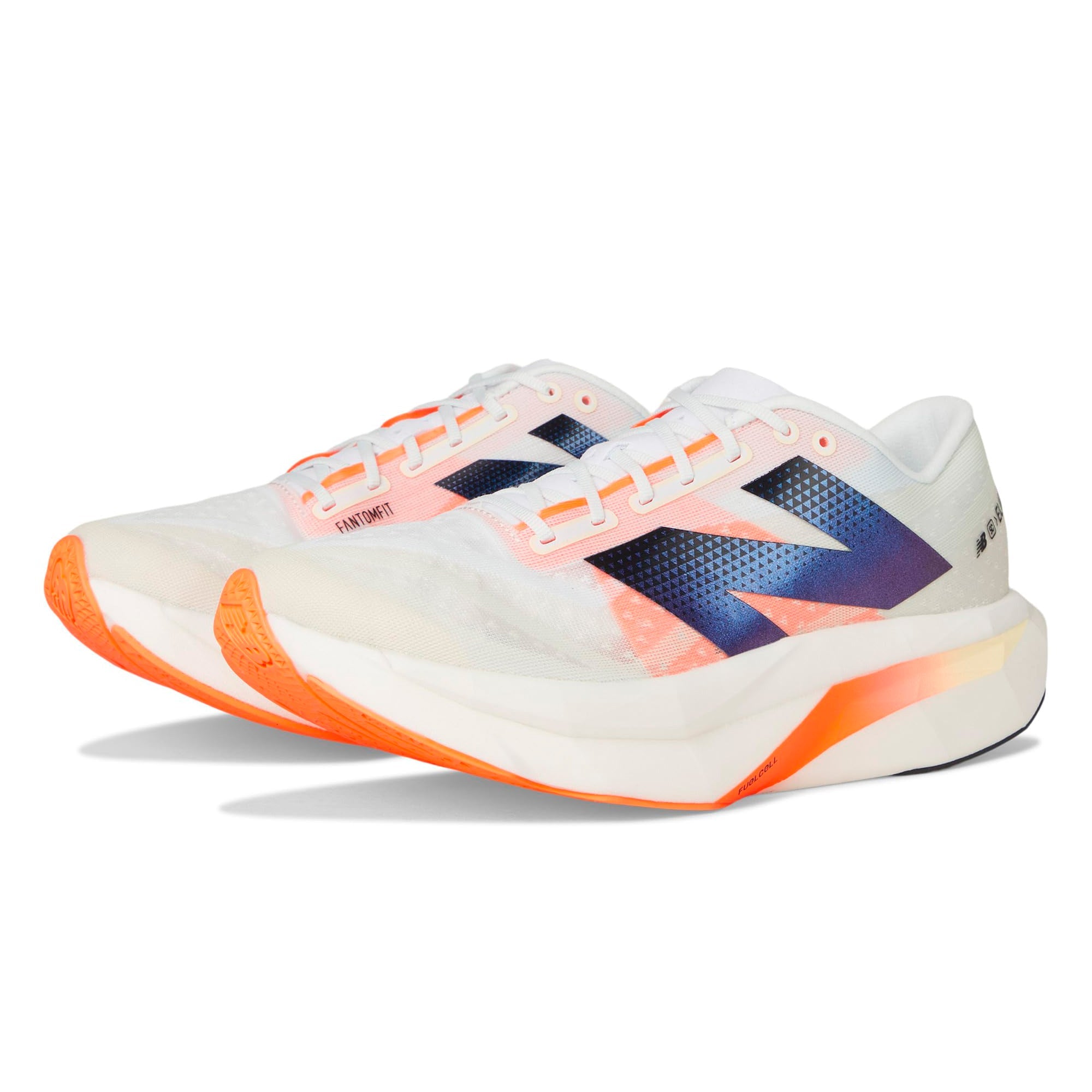 New Balance FuelCell SuperComp Elite v4 White Angora Hot Mango