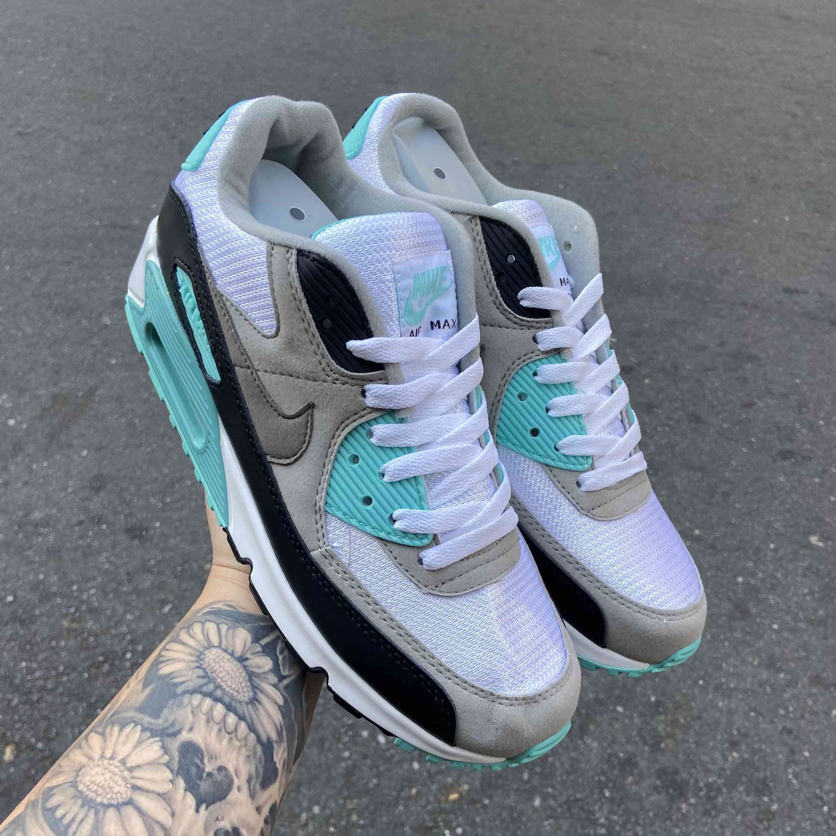 Air Max 90 White Teal Nebula