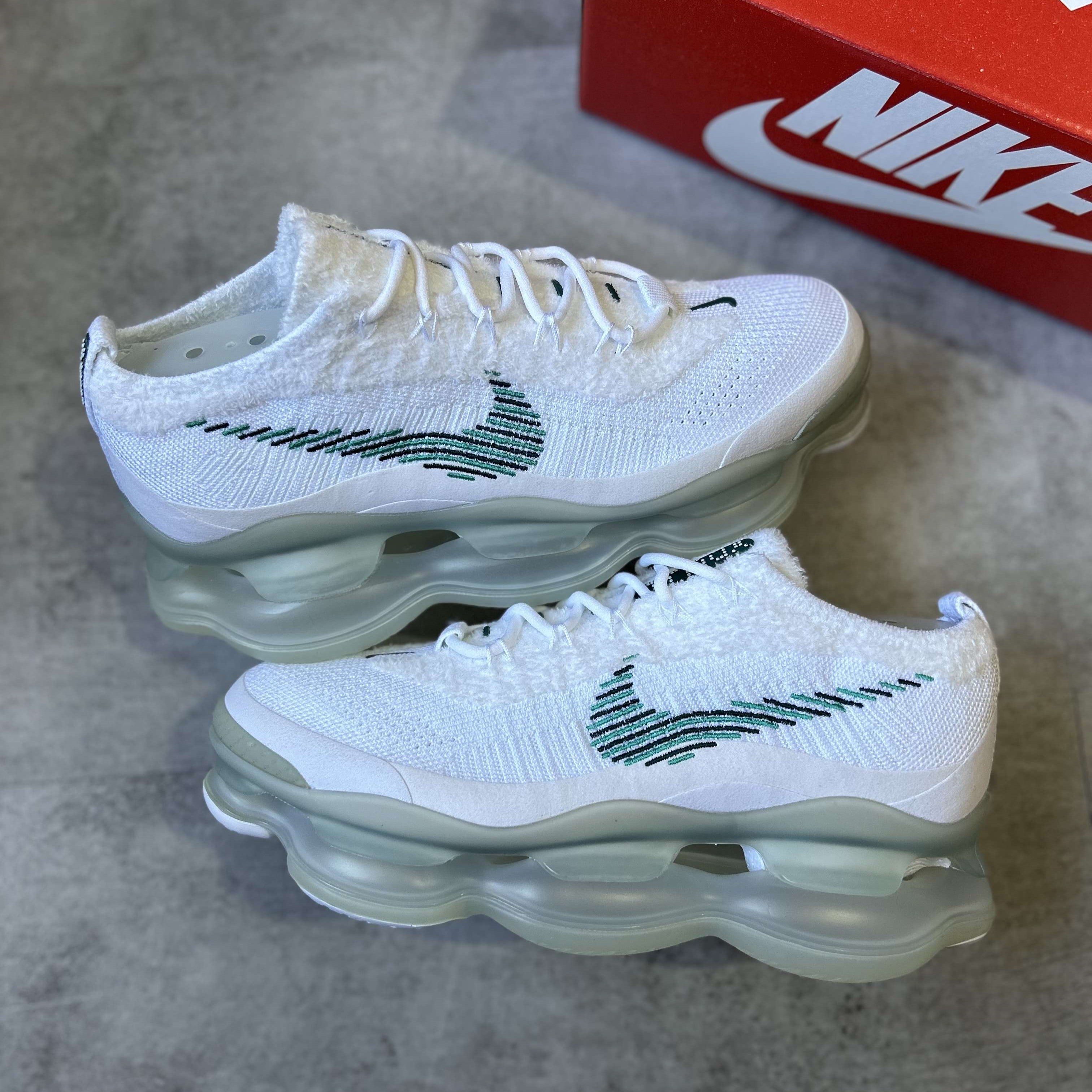 Air Max Scorpion Flyknit White Clear Emerald