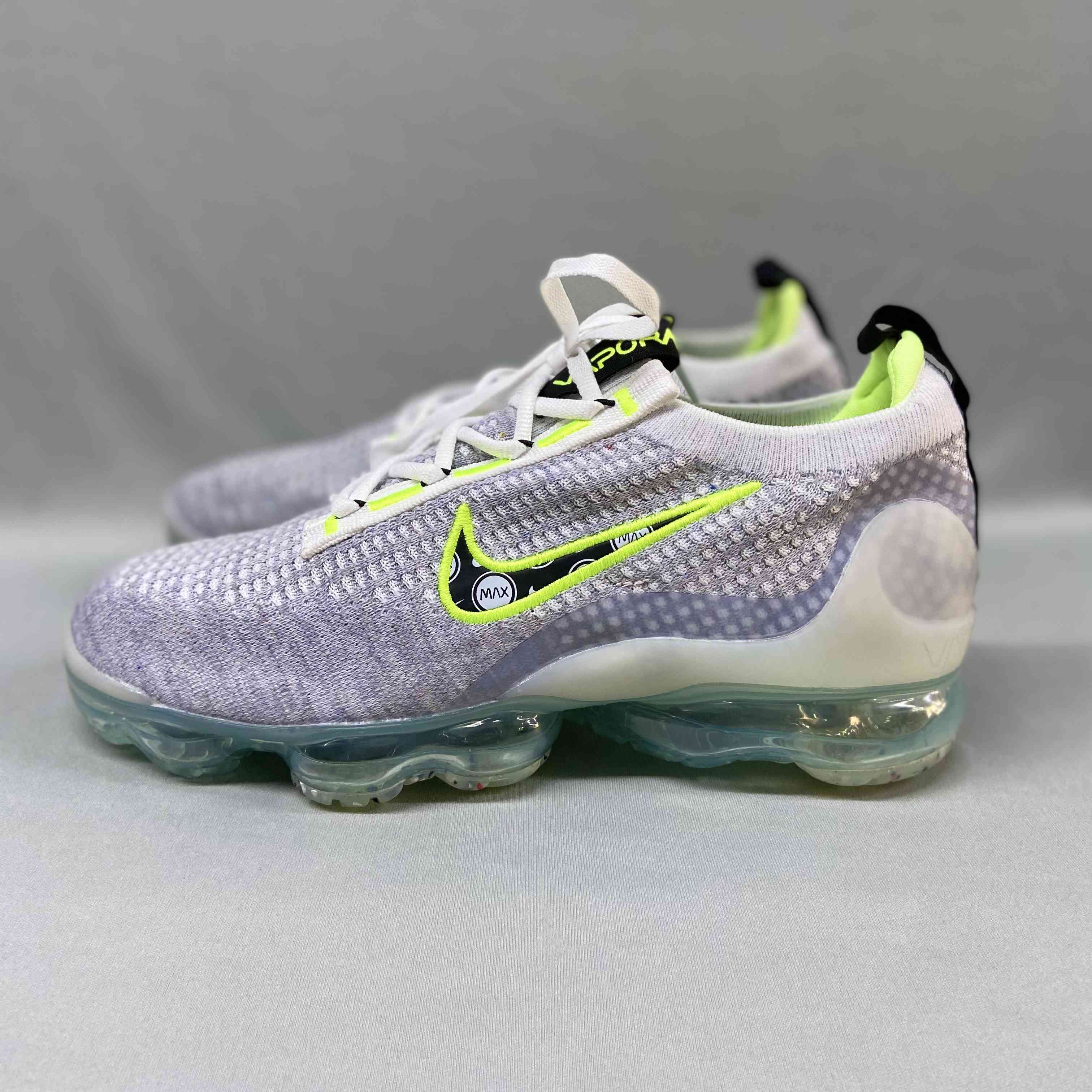 VaporMax 2021 Flyknit Logo Pack Wolf Grey Volt