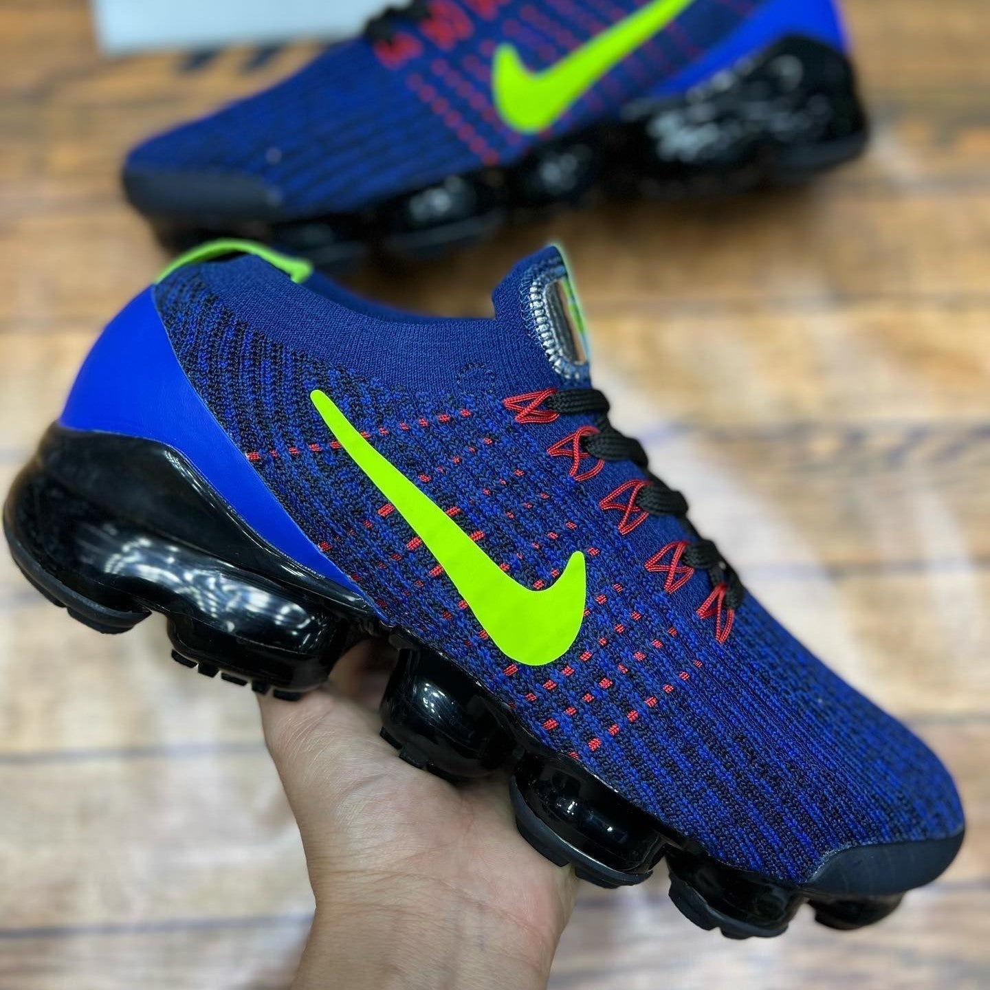 VaporMax Flyknit 3.0 Deep Royal Lemon Venom