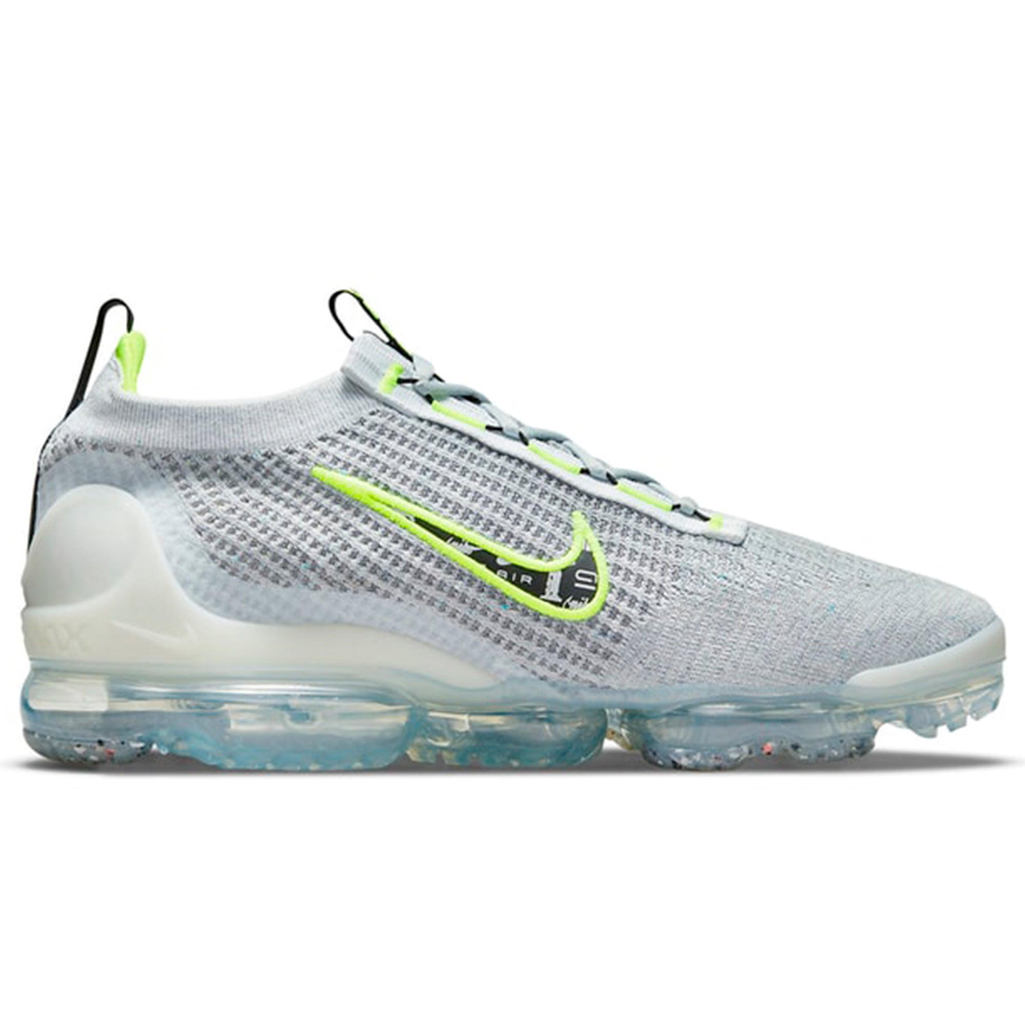 VaporMax 2021 Flyknit Logo Pack Wolf Grey Volt
