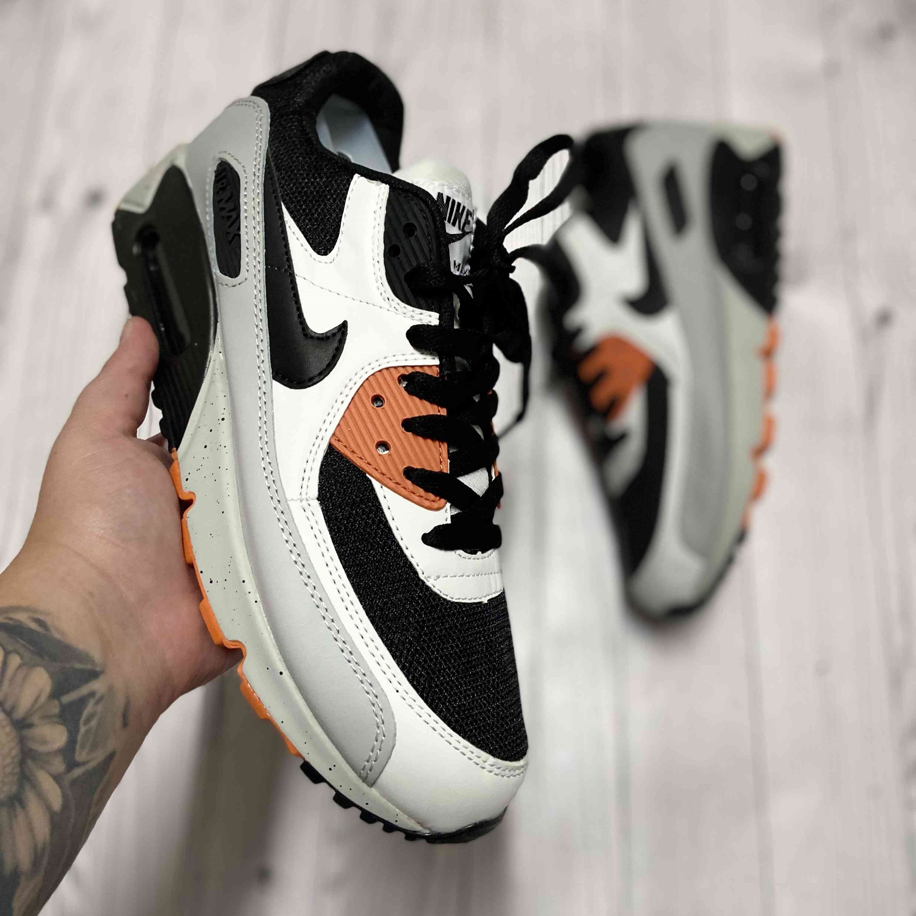 Air Max 90 White Turf Orange Black Grey