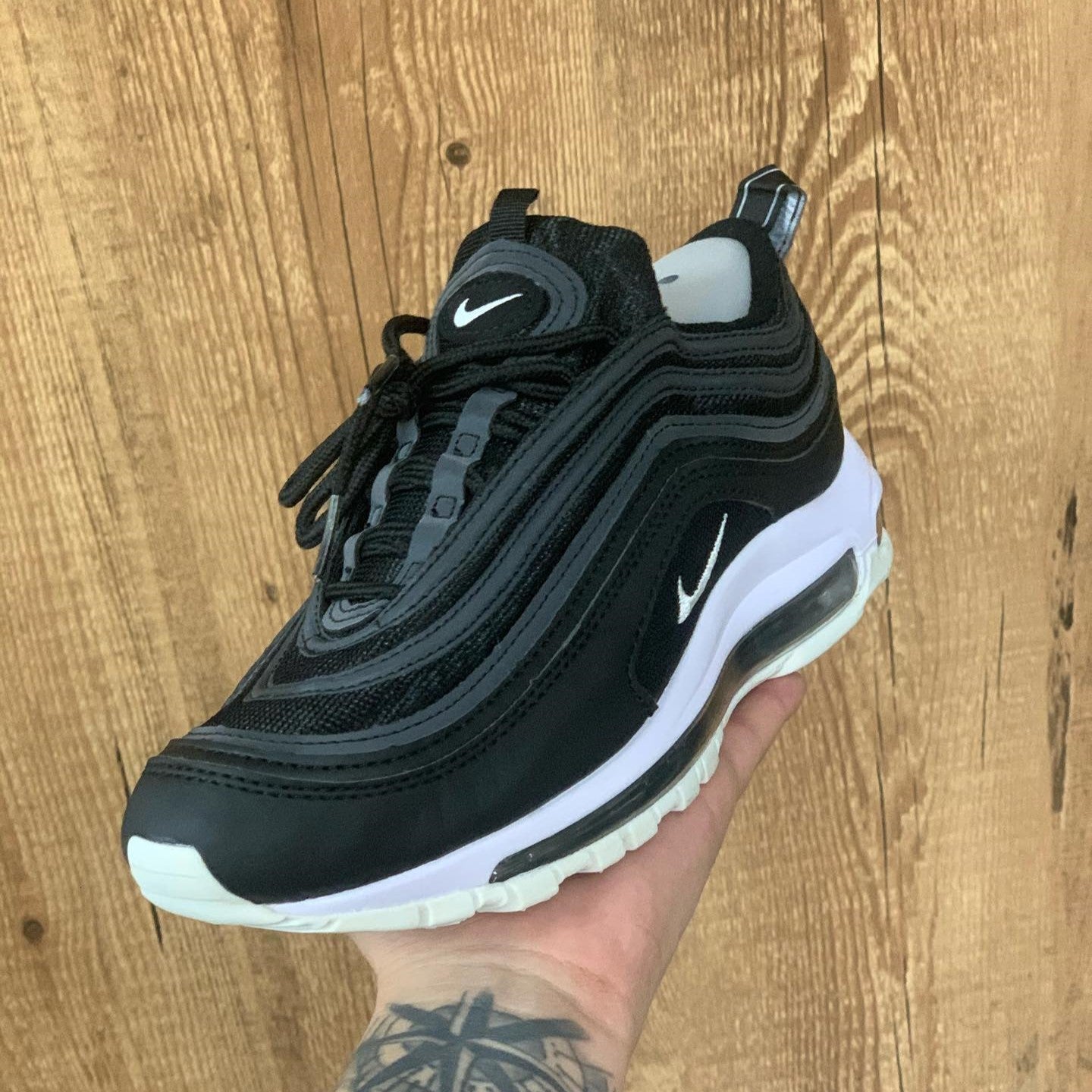 Air Max 97 Metallic Leather Black
