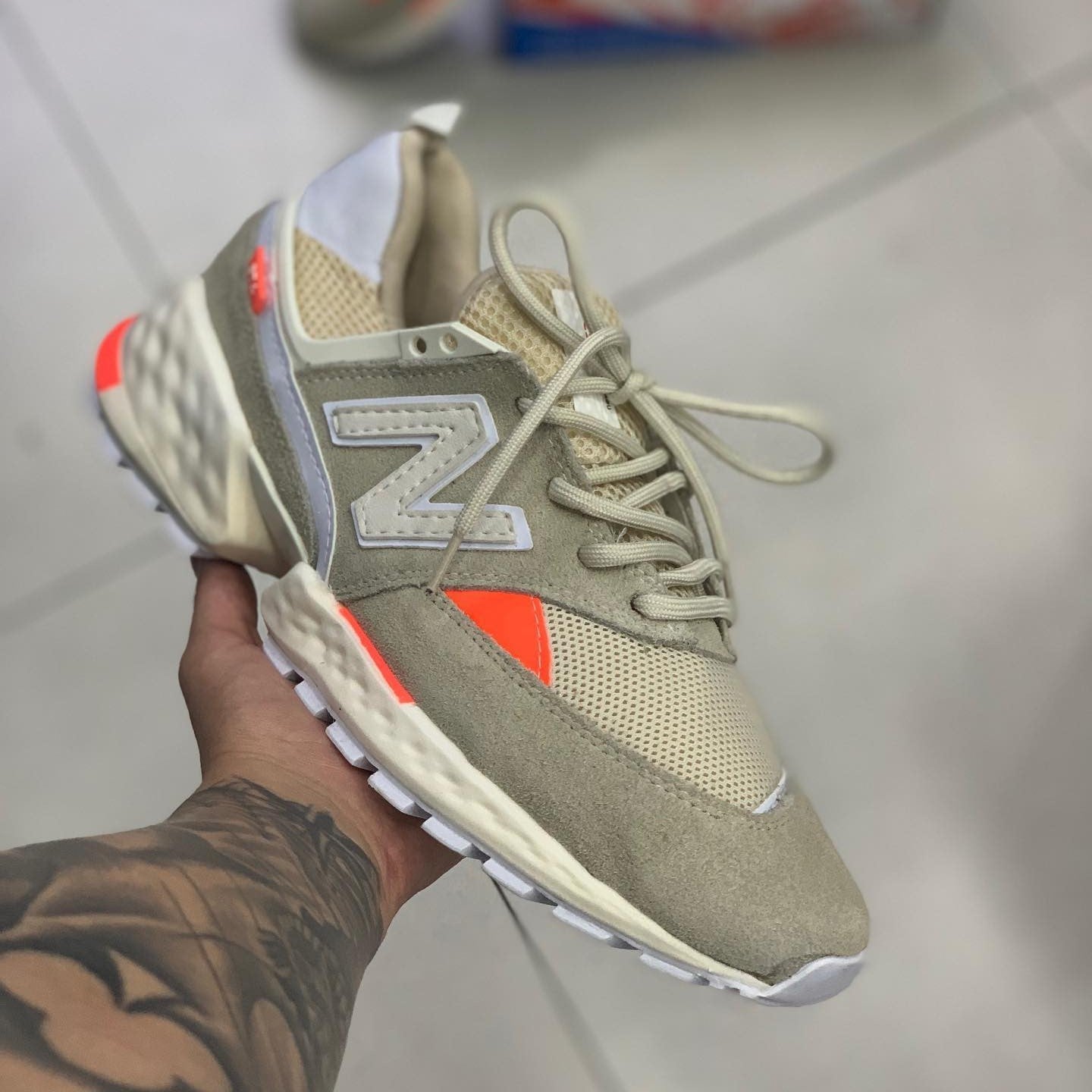 New Balance 574 V2 Beige Orange
