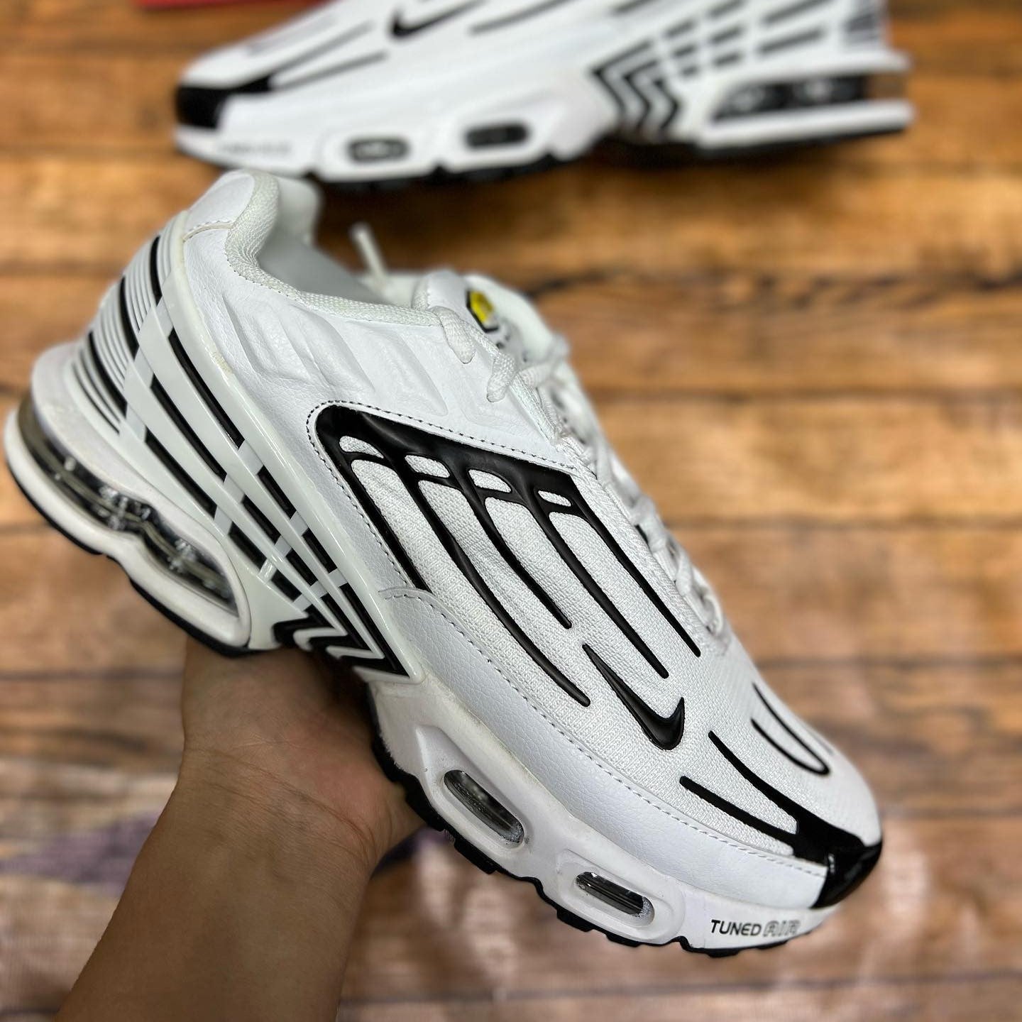 Air Max Plus TN 3 Leather White Black