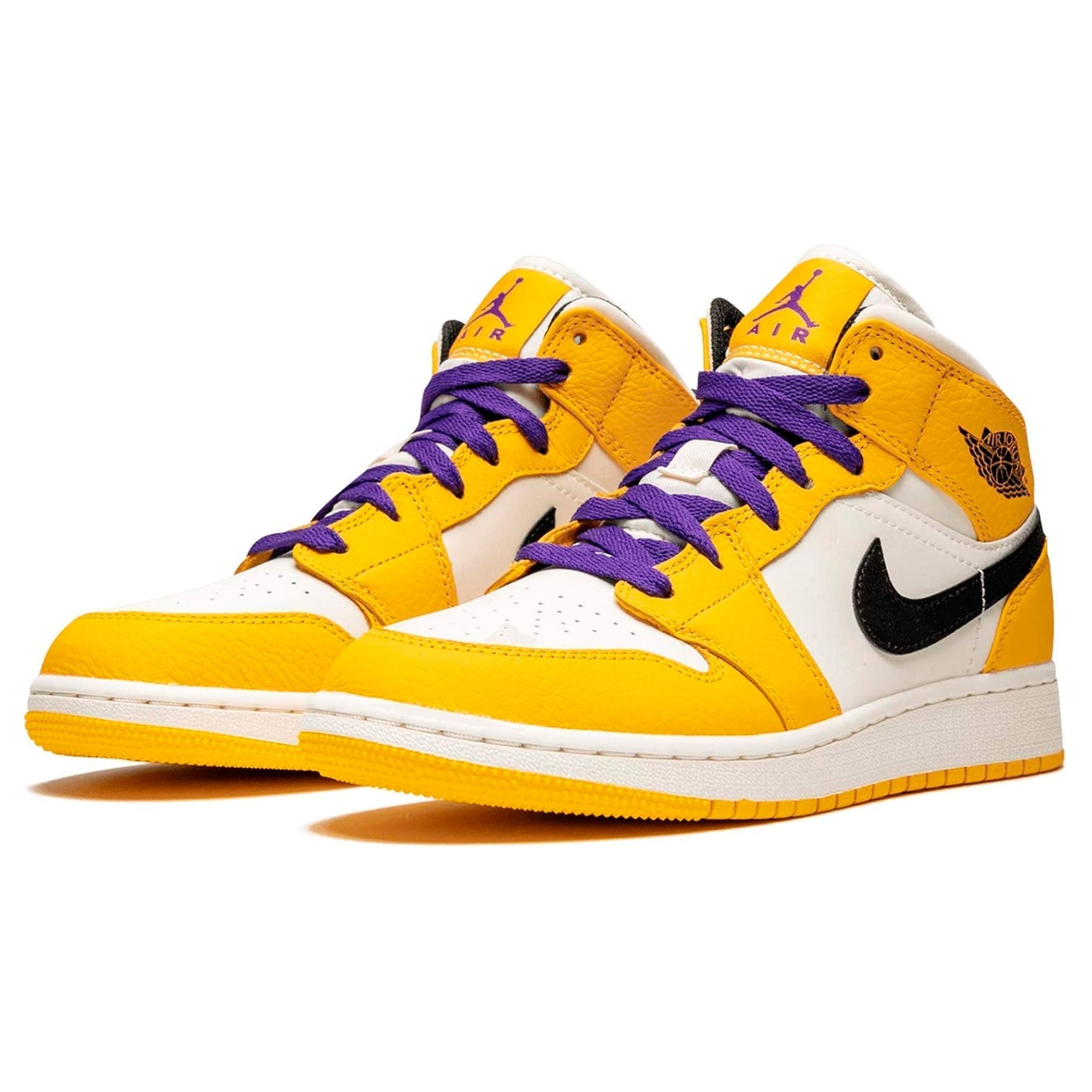 Air Jordan 1 Mid Lakers Gold