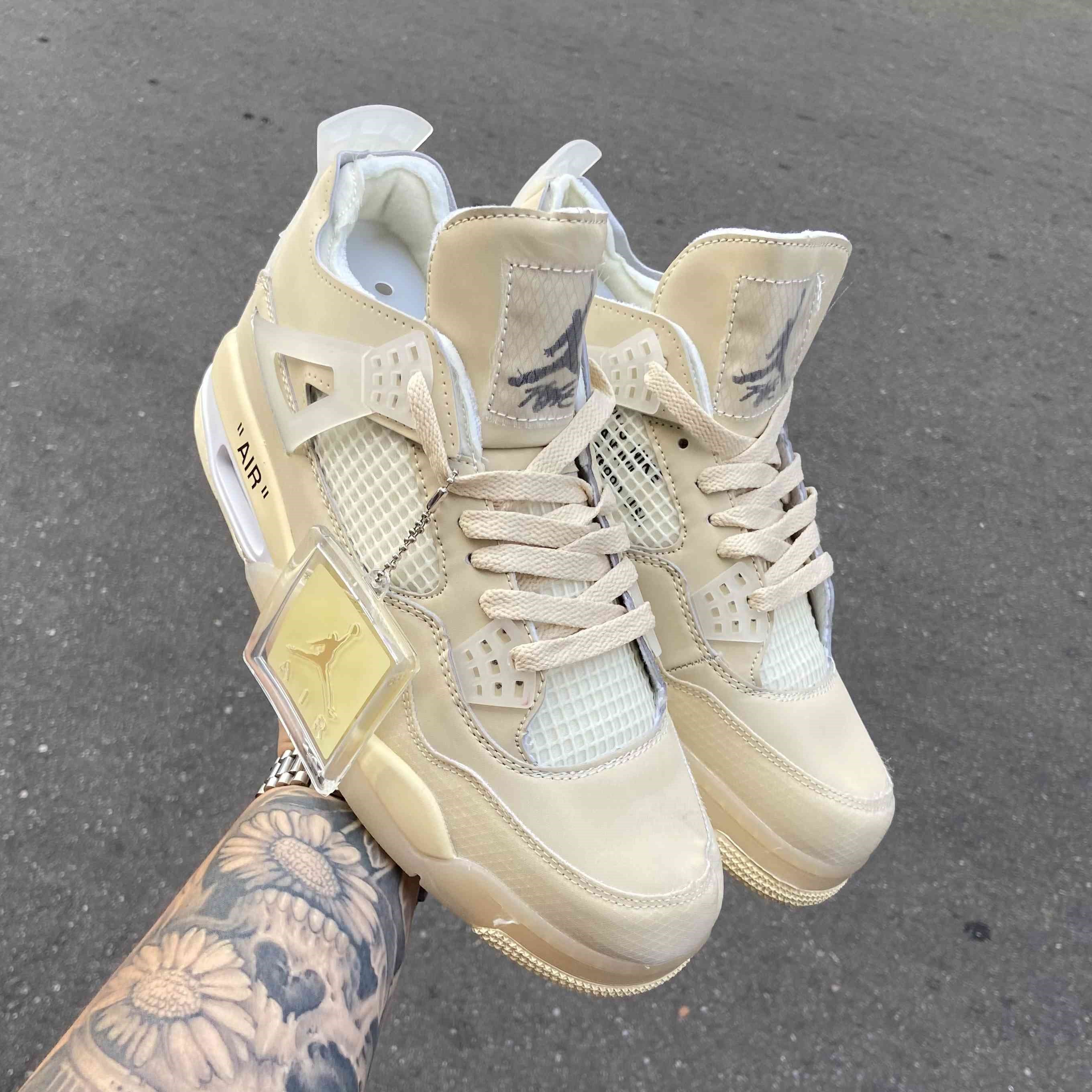 Air Jordan 4 Off White Retro SP Sail