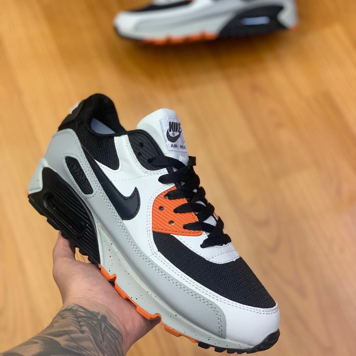 Air Max 90 White Turf Orange Black Grey