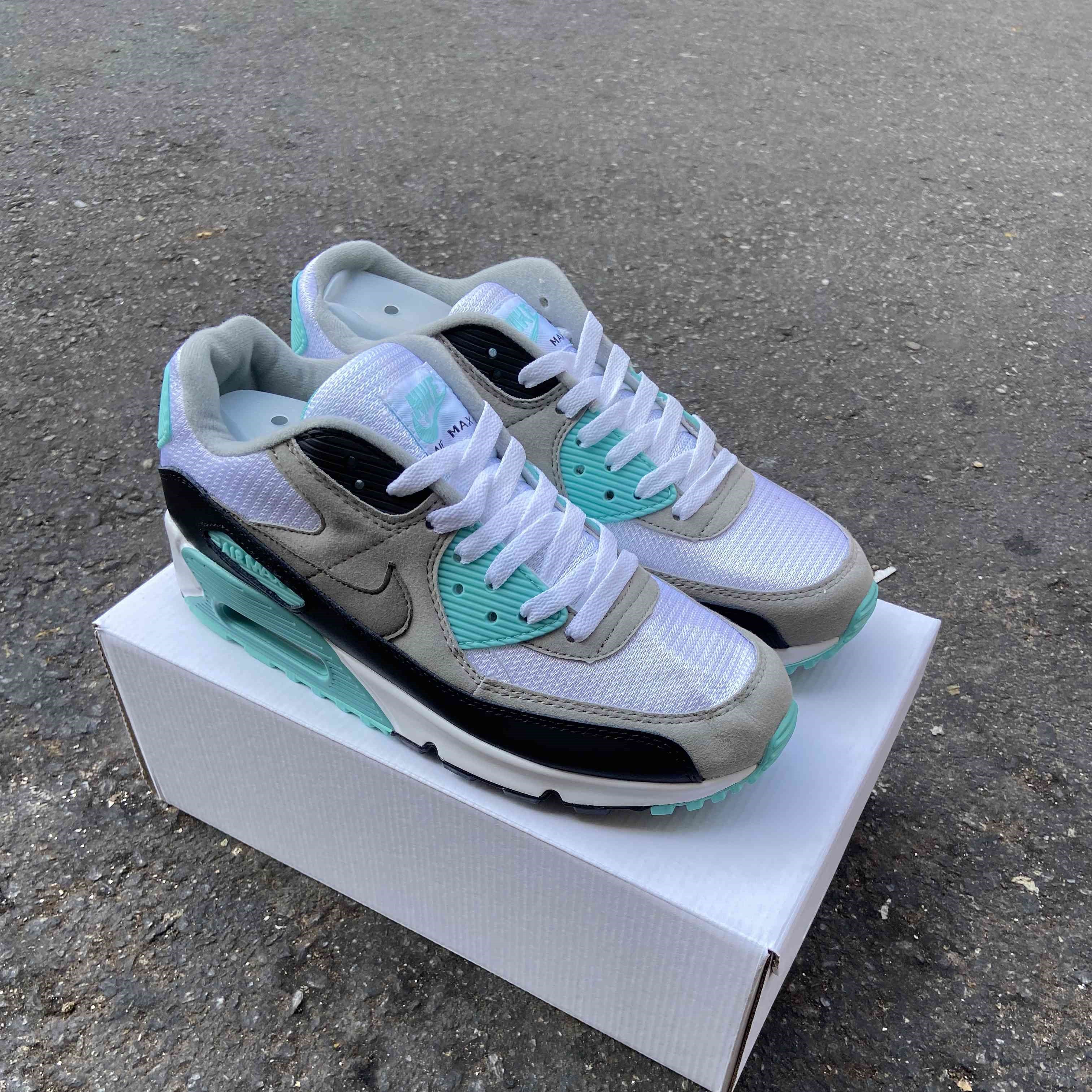 Air Max 90 White Teal Nebula