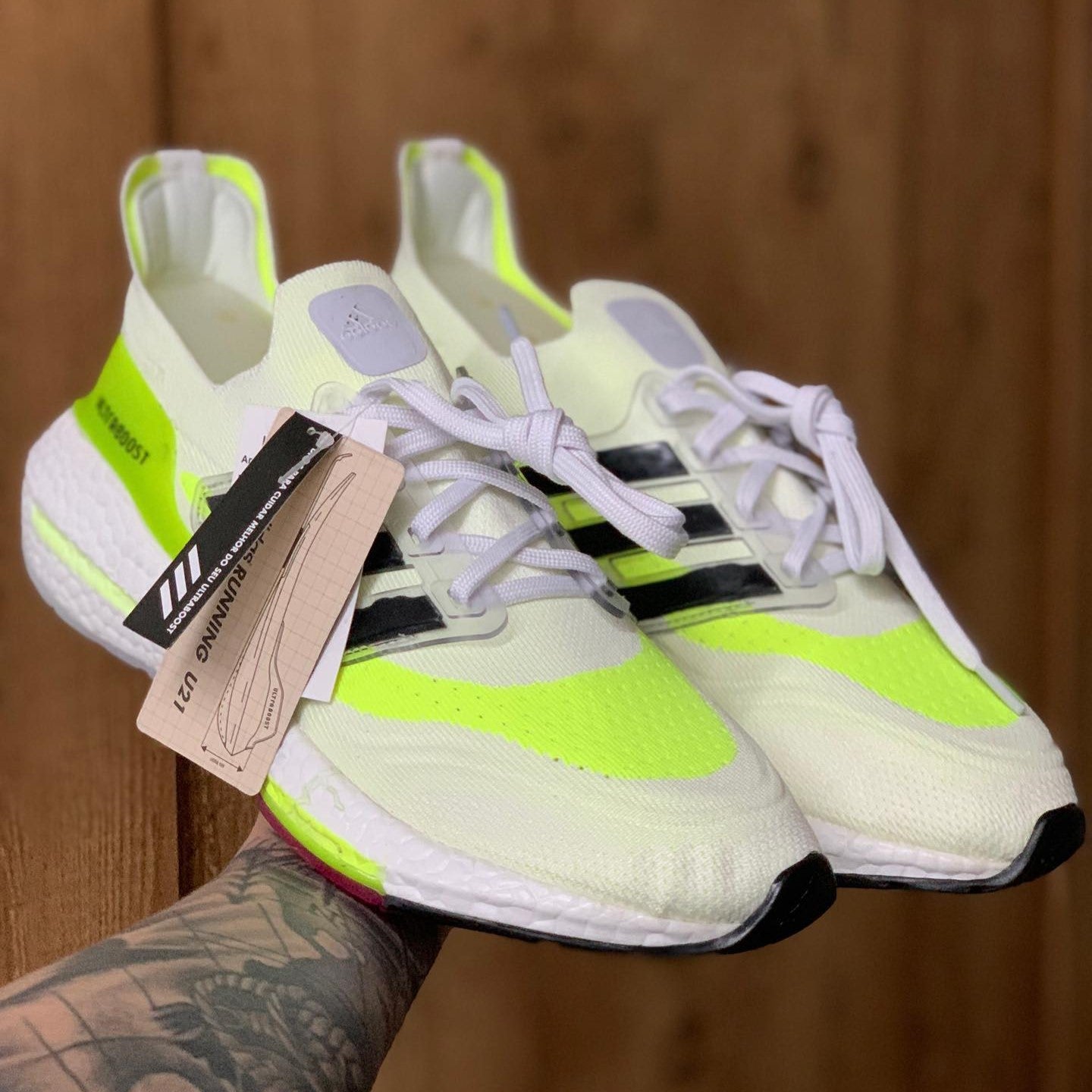 UltraBoost 21 Cloud White Volt