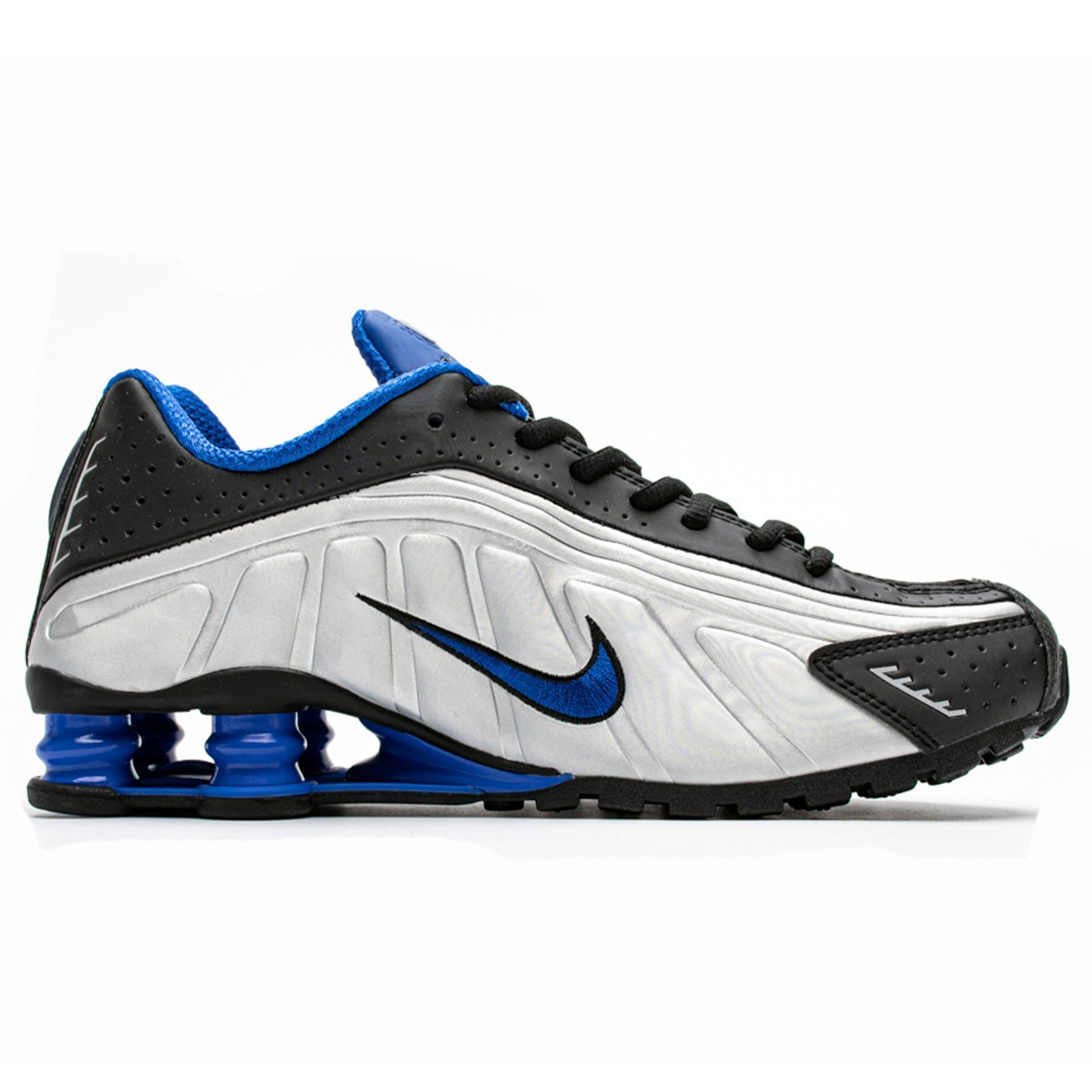 Shox R4 GS Metallic Silver Racer Blue