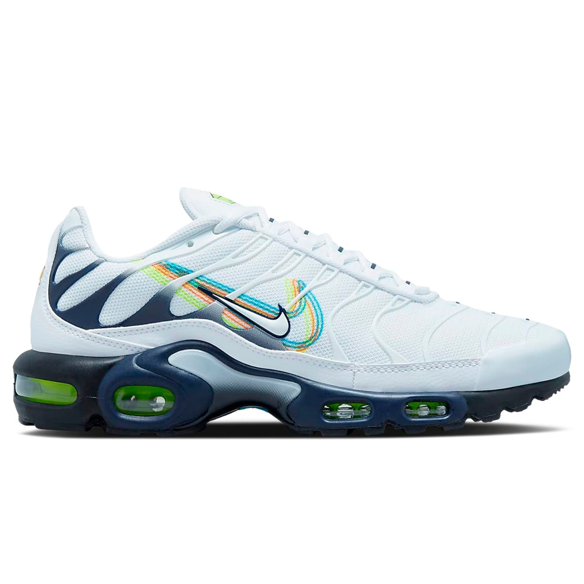 Air Max Plus TNᅠ3D Swoosh White Volt Football Grey Blackened Blue