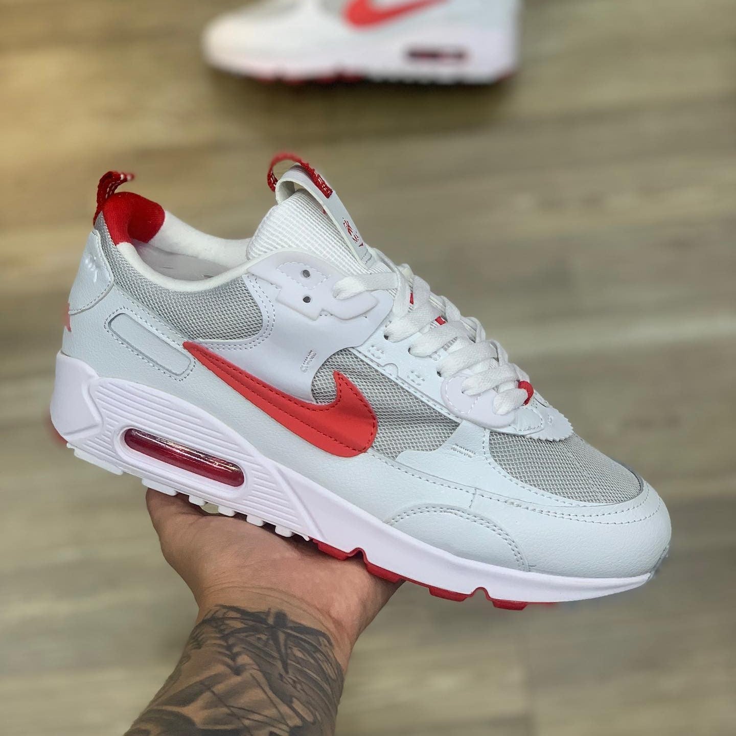 Air Max 90 Futura White Picante Red