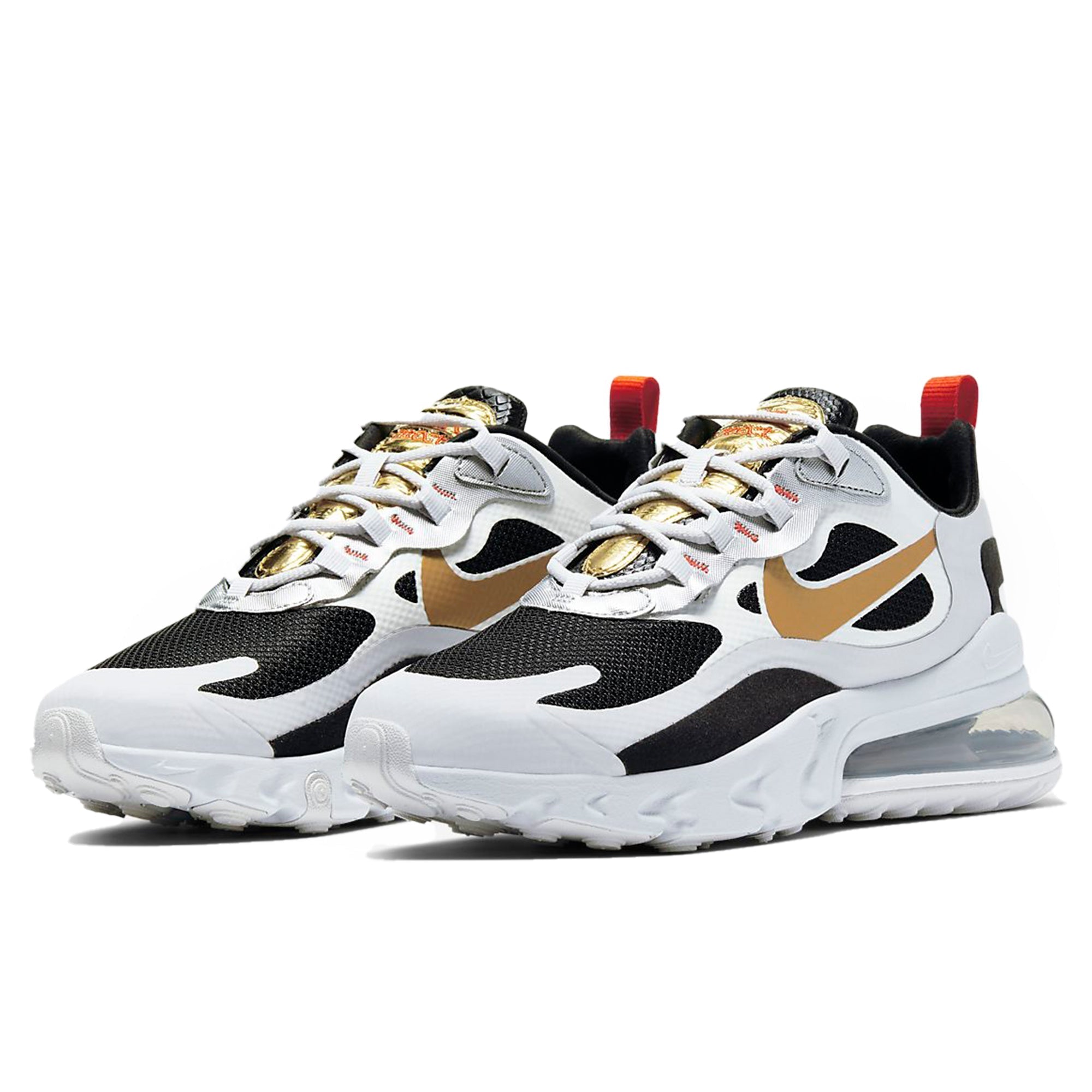 Air Max 270 React Metallic Gold Swoosh
