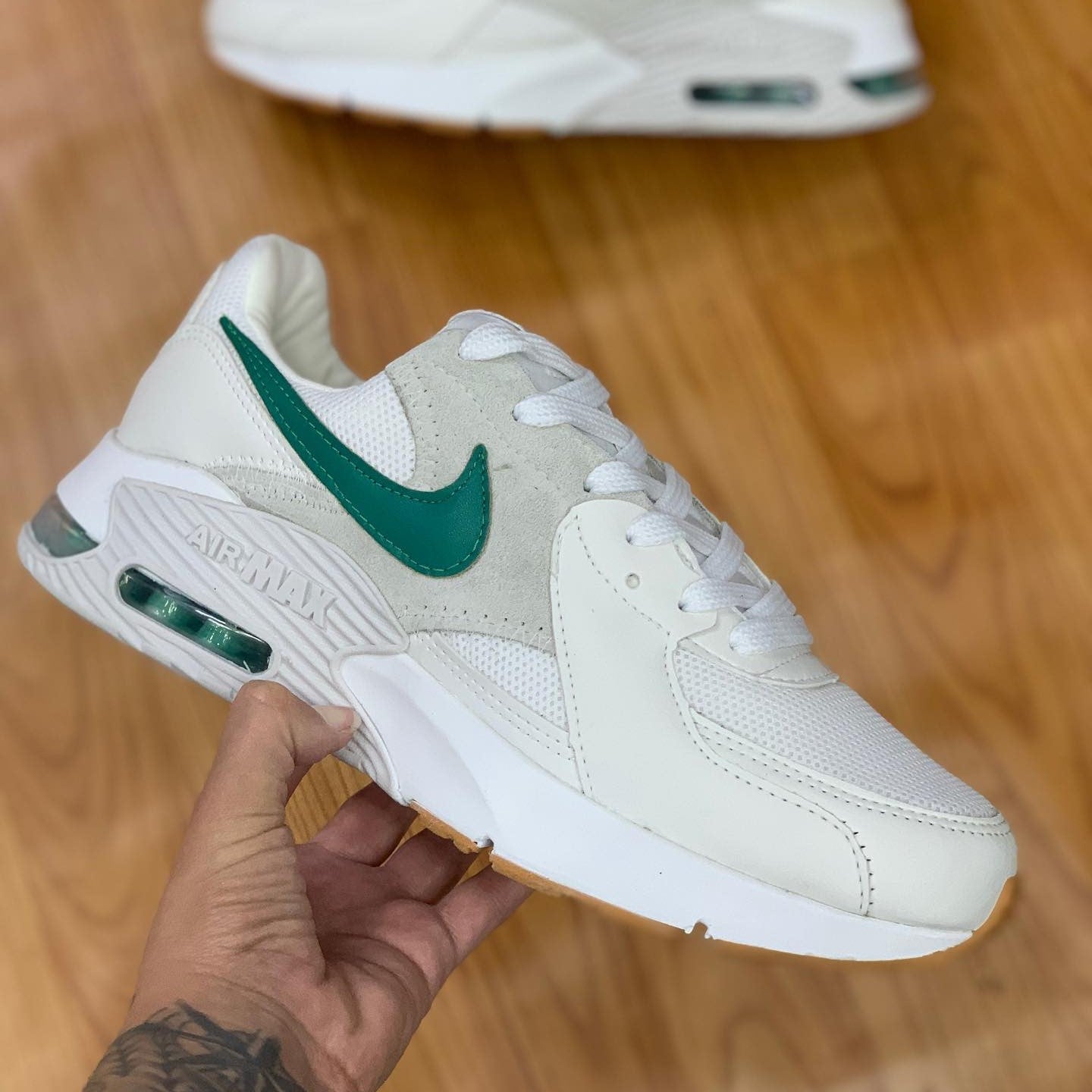 Air Max Excee First Use White Grey Green