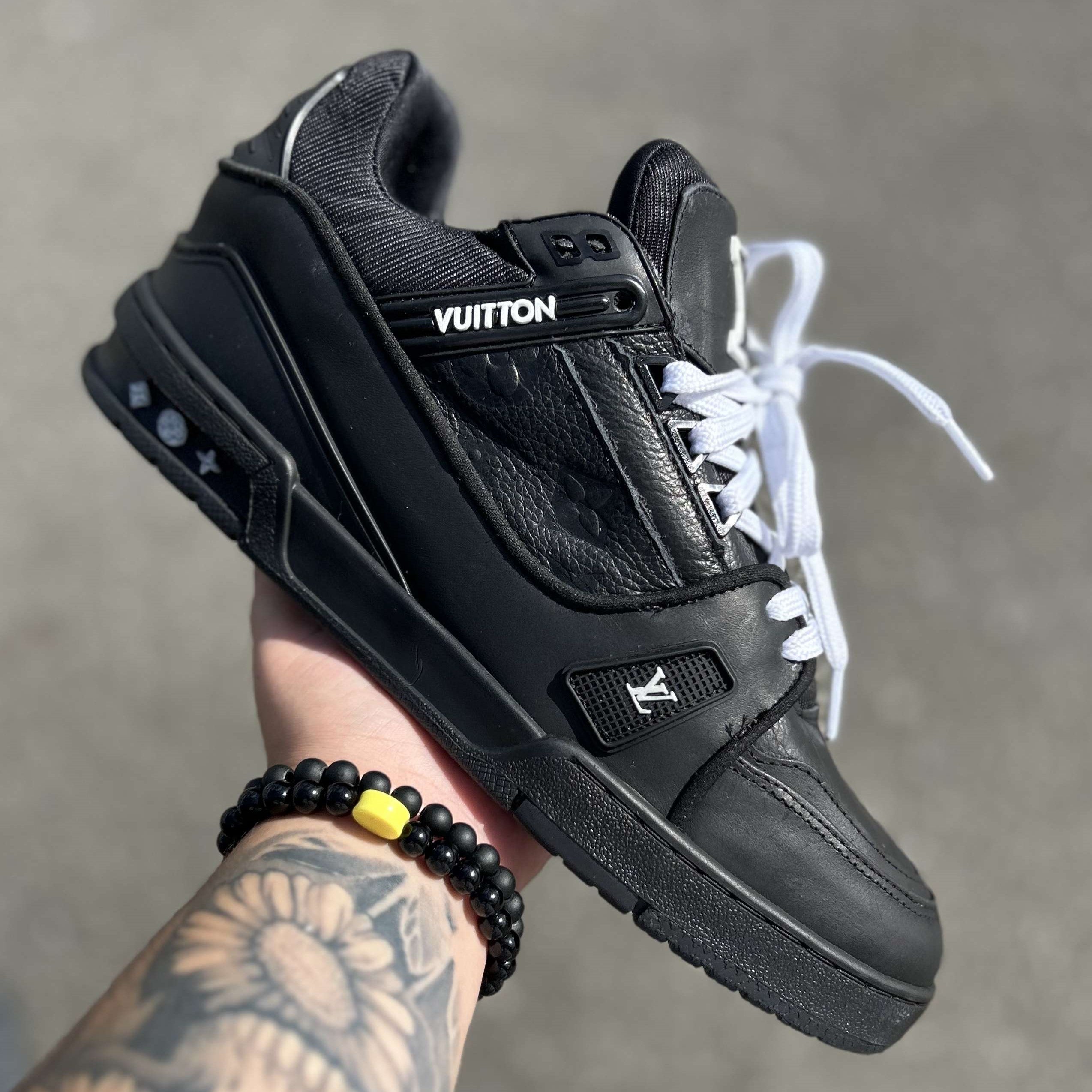 LV Trainer Black Embossed Monogram