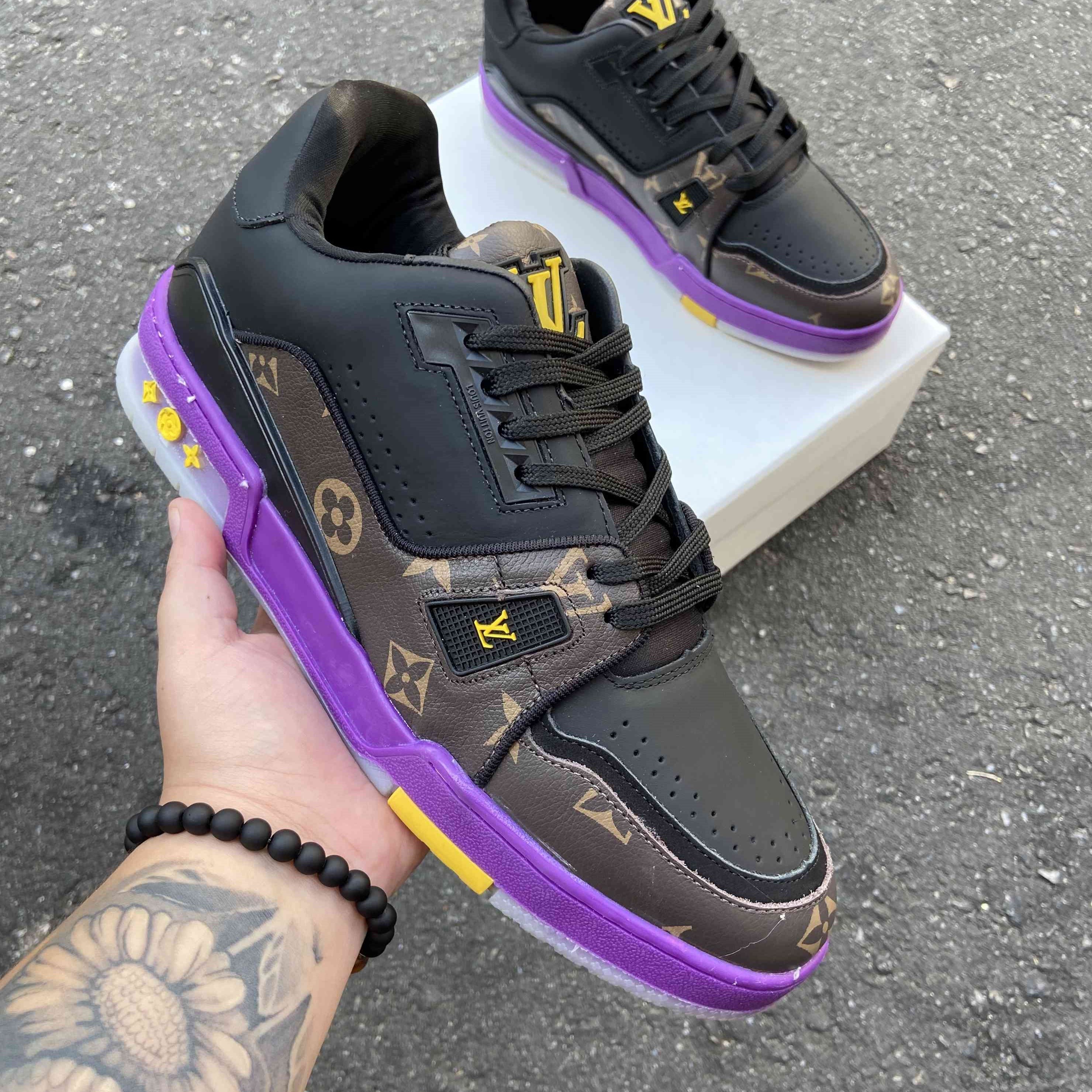LV Trainer Monogram Purple