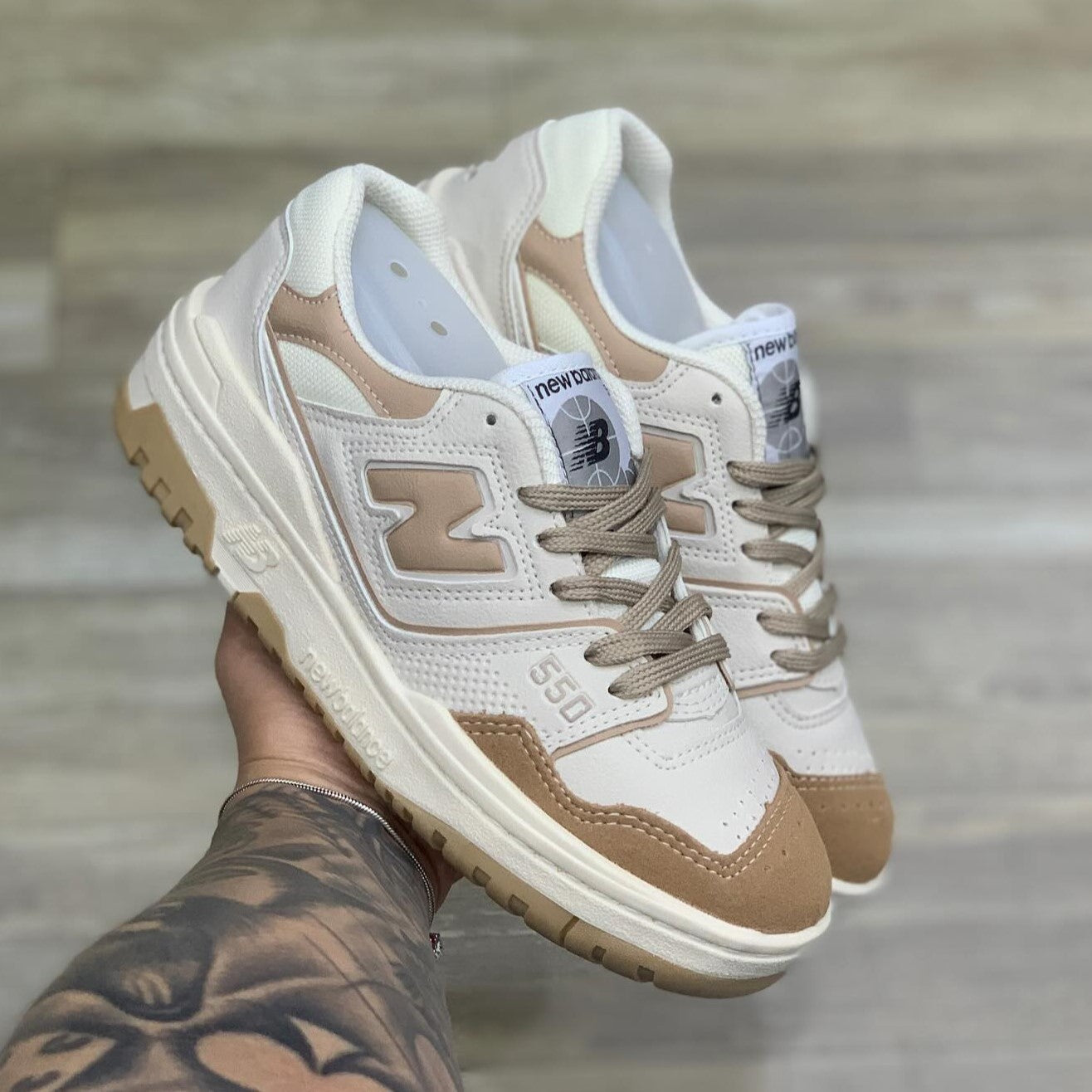 New Balance 550 White Incense Driftwood