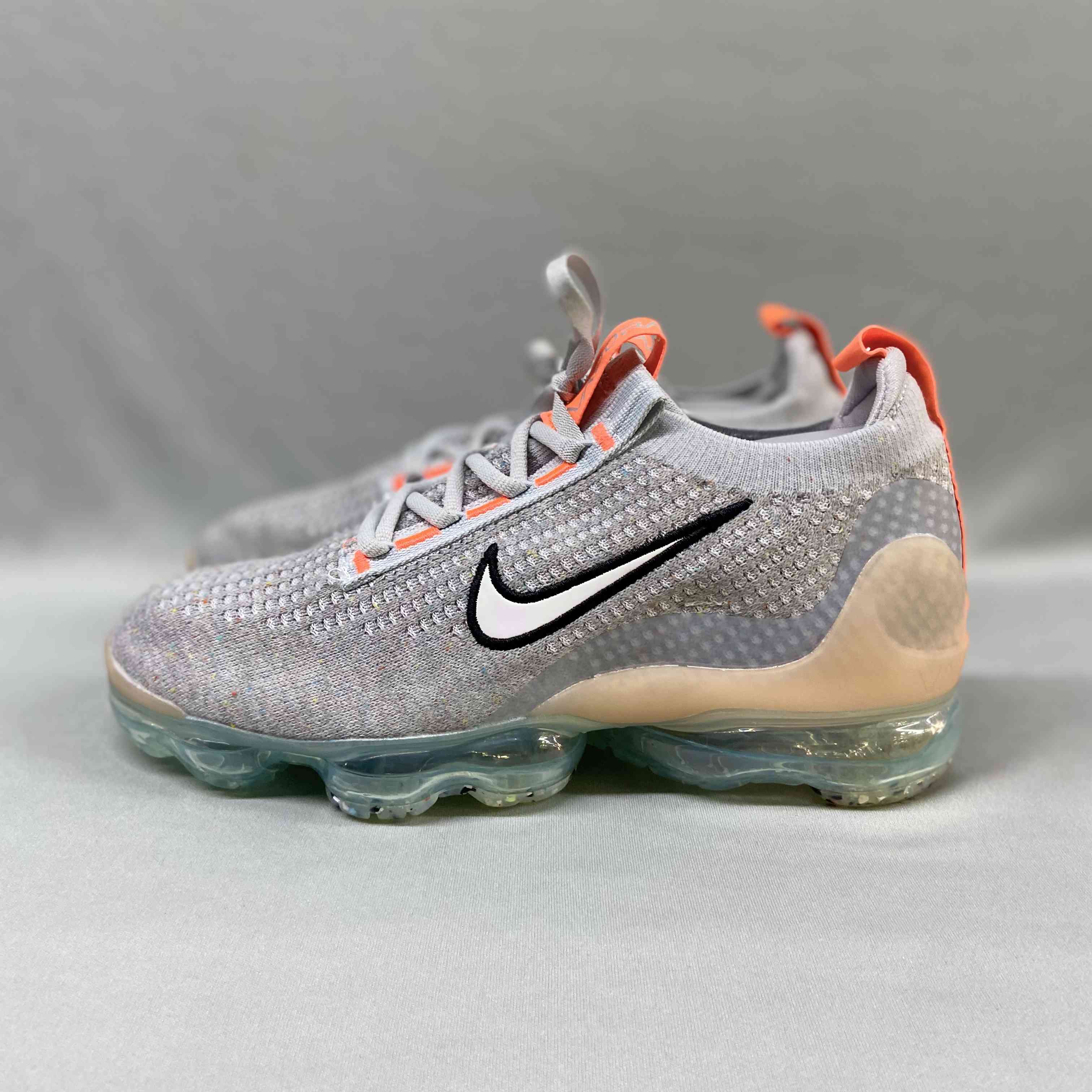 VaporMax 2021 Flyknit Grey Fog Bright Mango