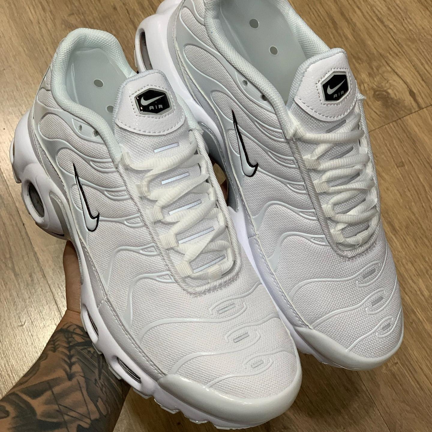 Air Max Plus TN White Swoosh Black