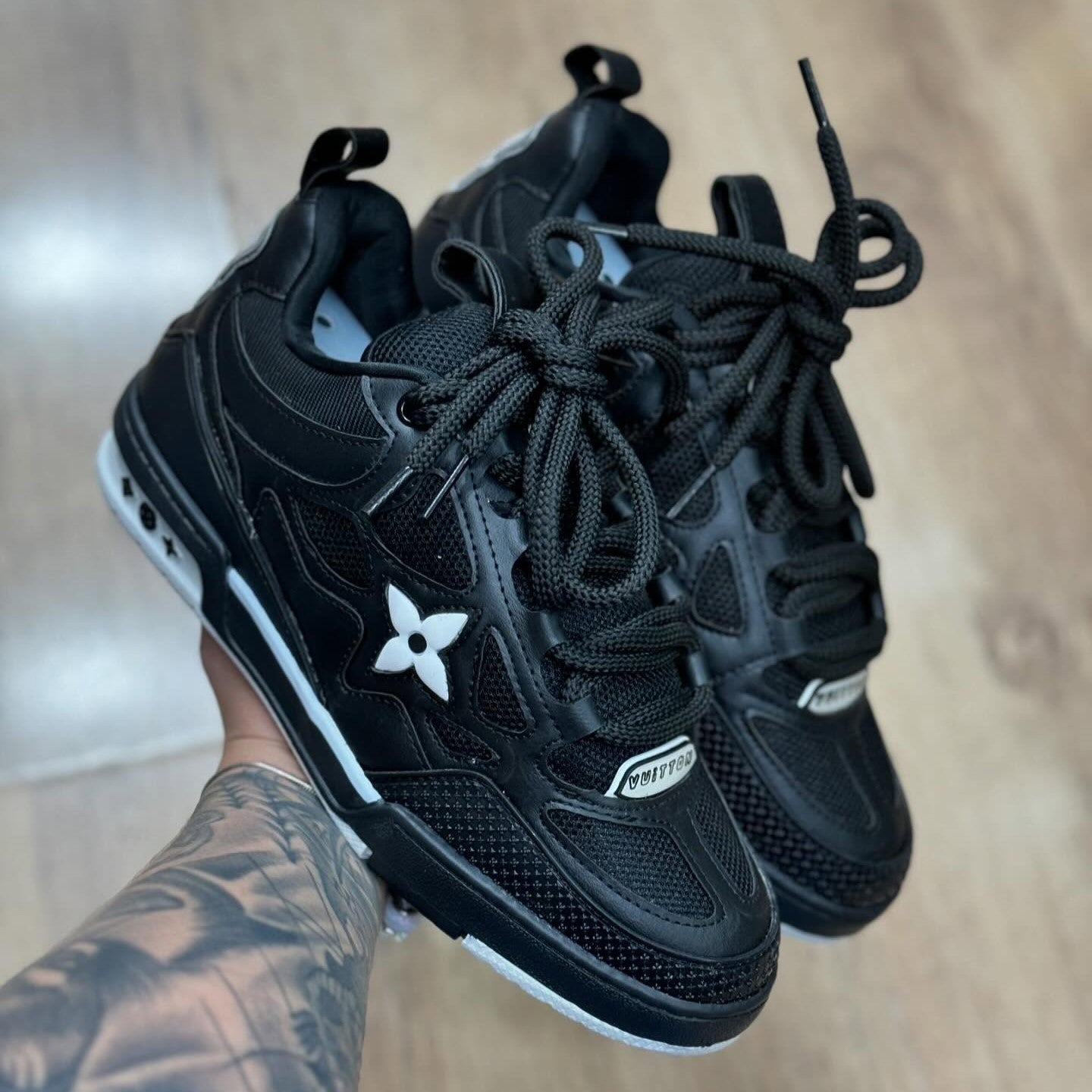 LV Skate Sneaker Black White