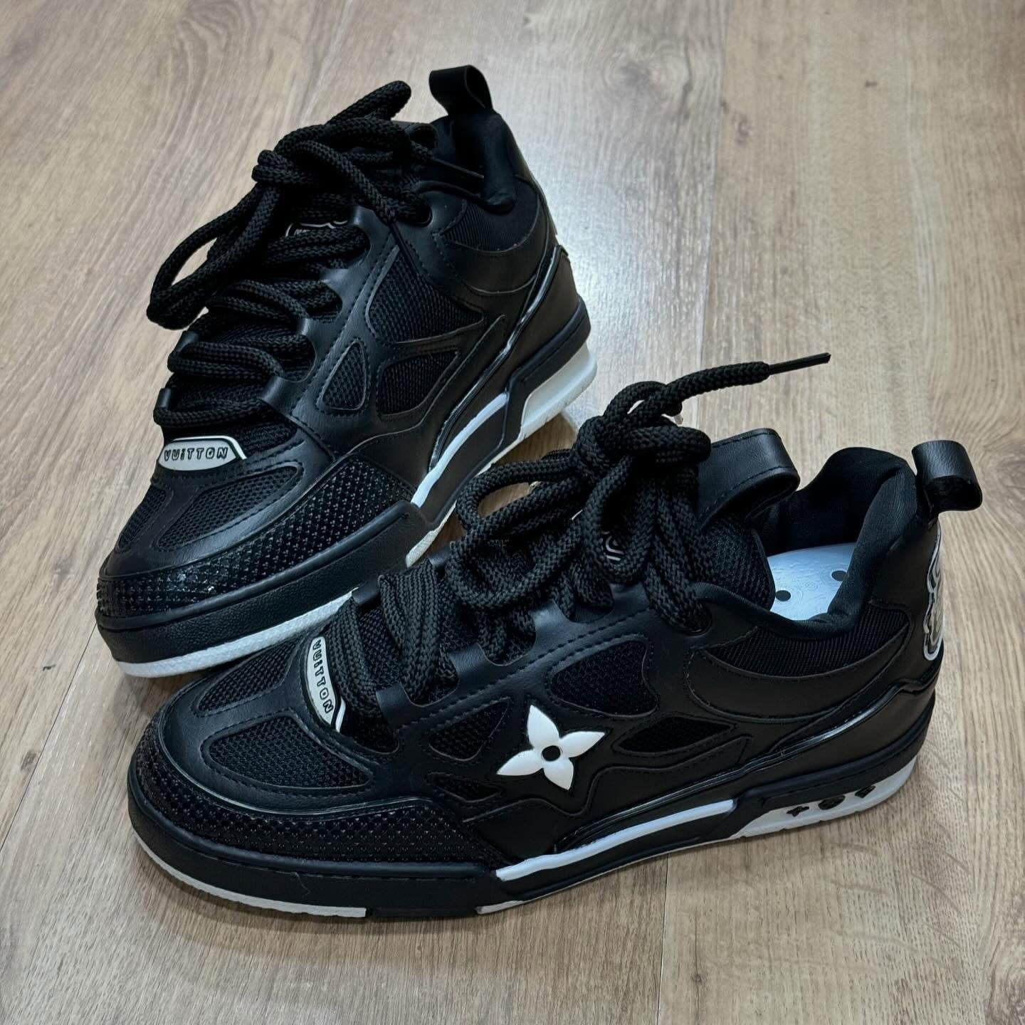 LV Skate Sneaker Black White