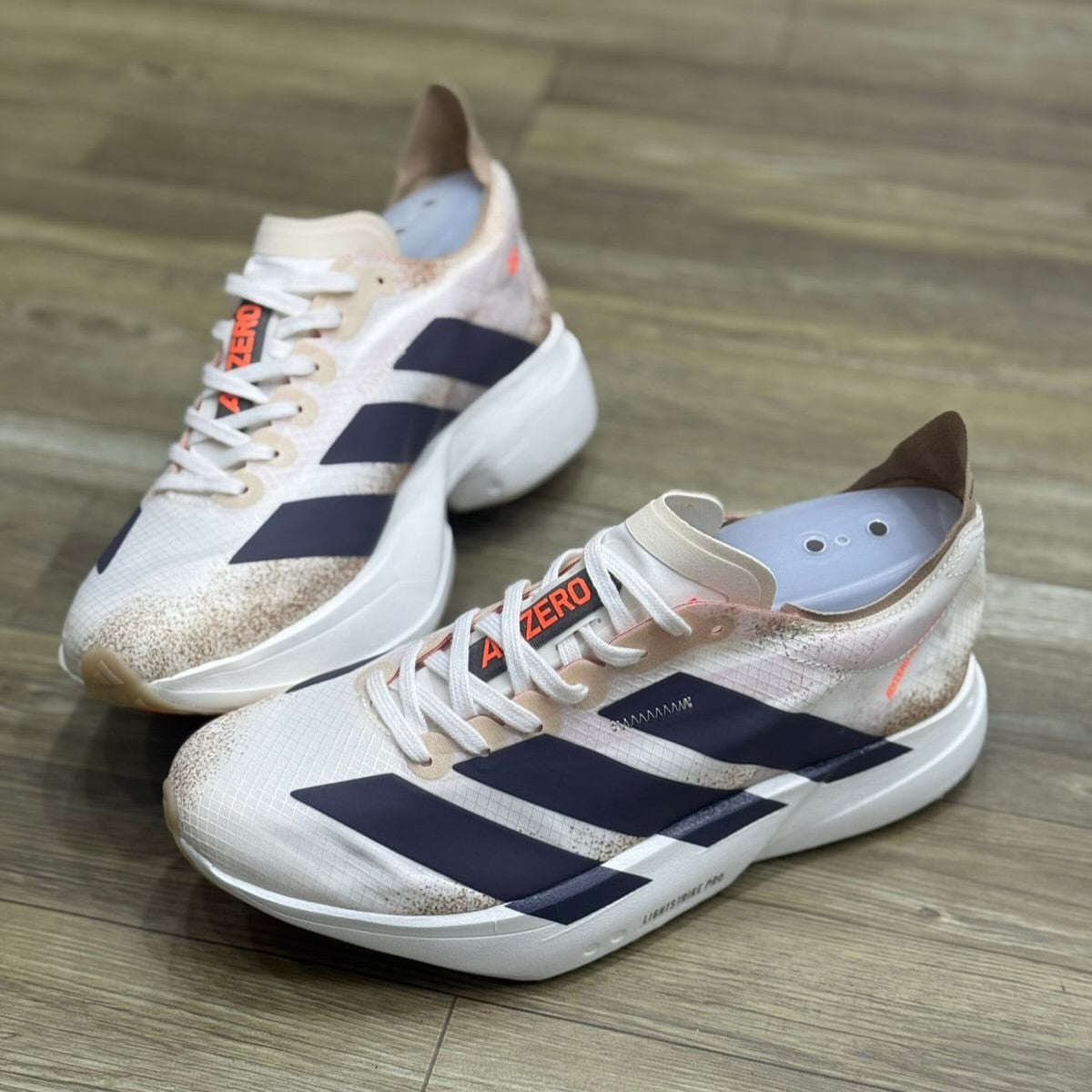 Adizero Adios Pro 4 Chalk White Grey Strata