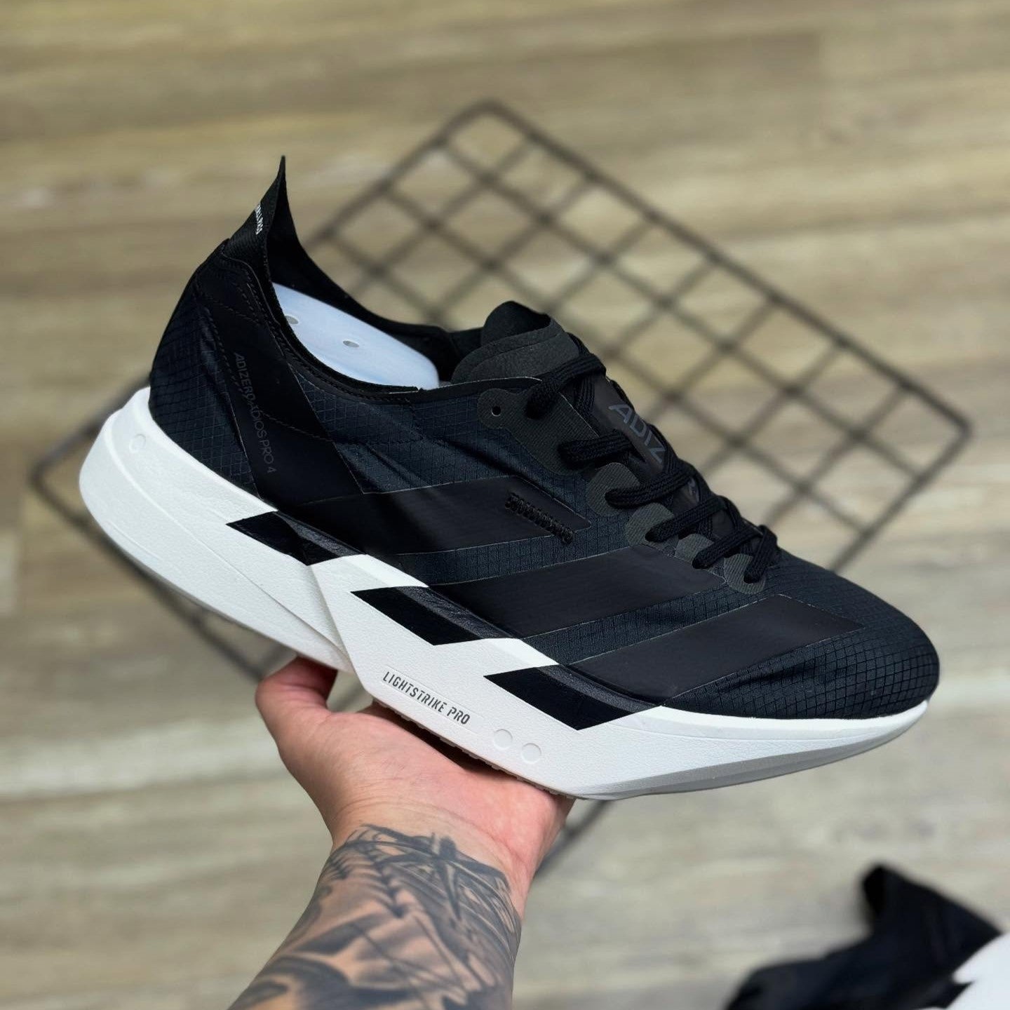 Adizero Adios Pro 4 Core Black Grey Five