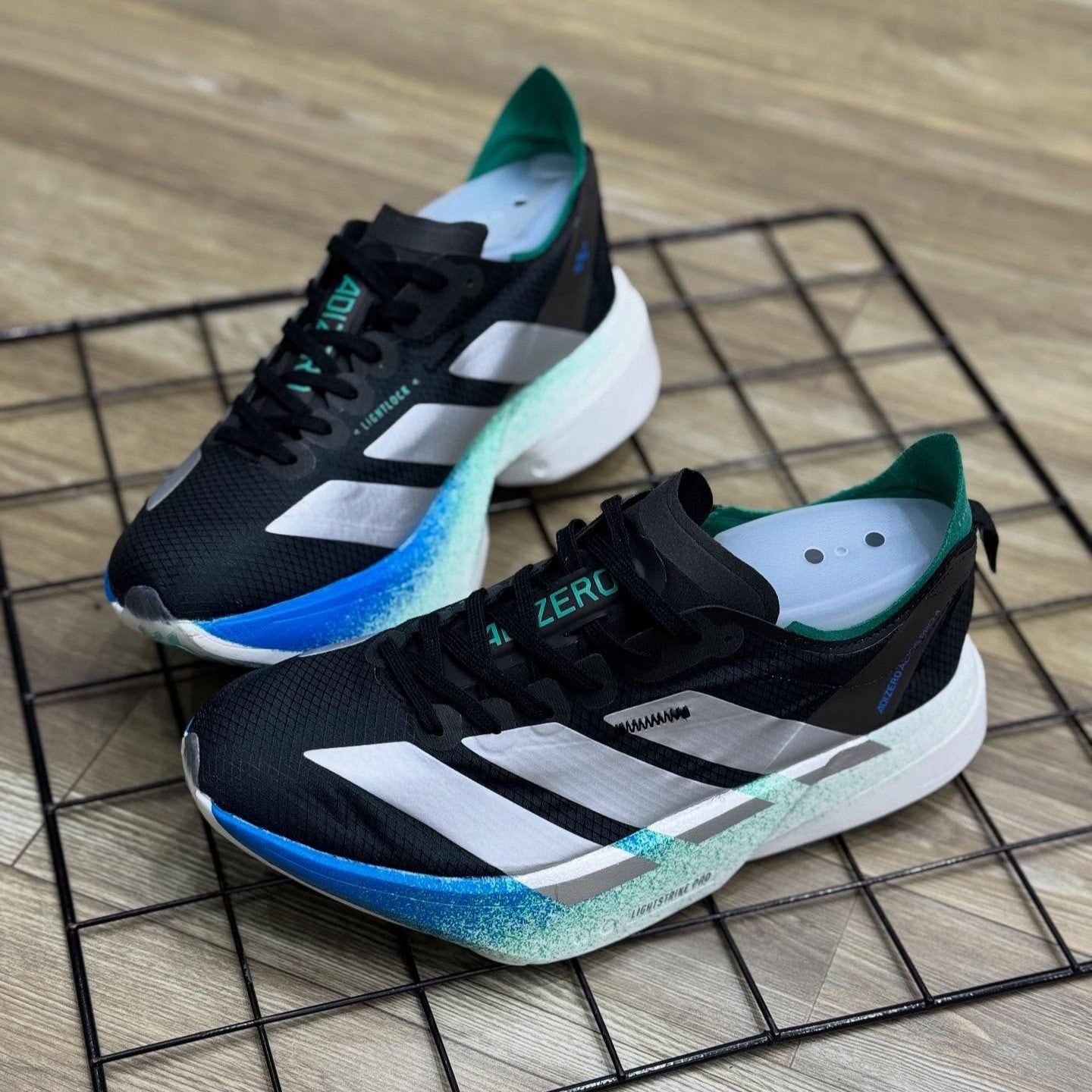 Adizero Adios Pro 4 Black Silver Glory Green