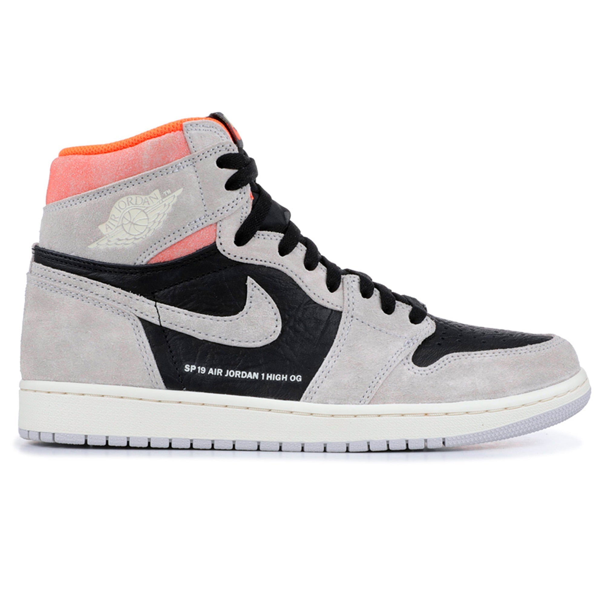 Air Jordan 1 Retro High OG Neutral Grey Hyper Crimson