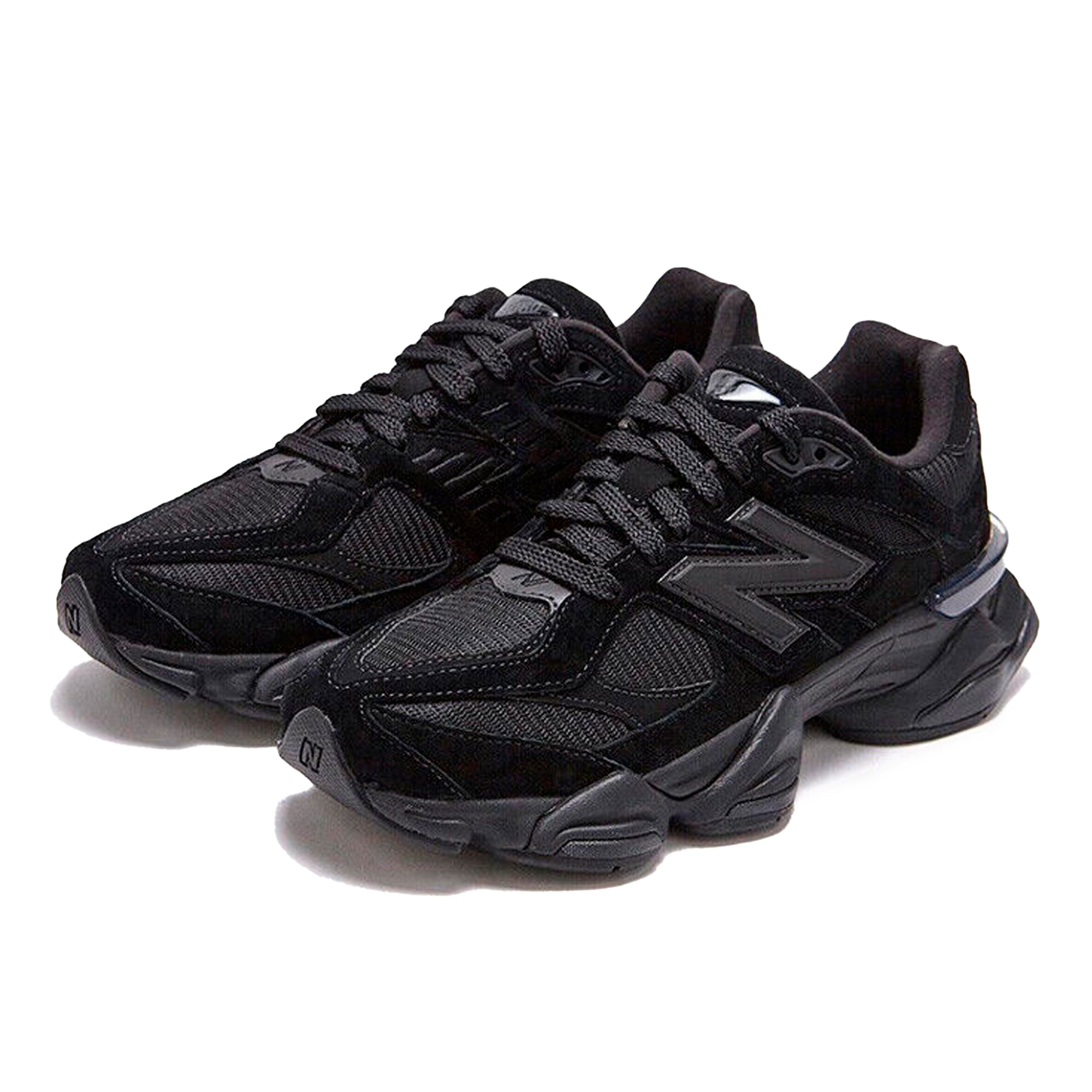 New Balance 9060 Triple Black Leather