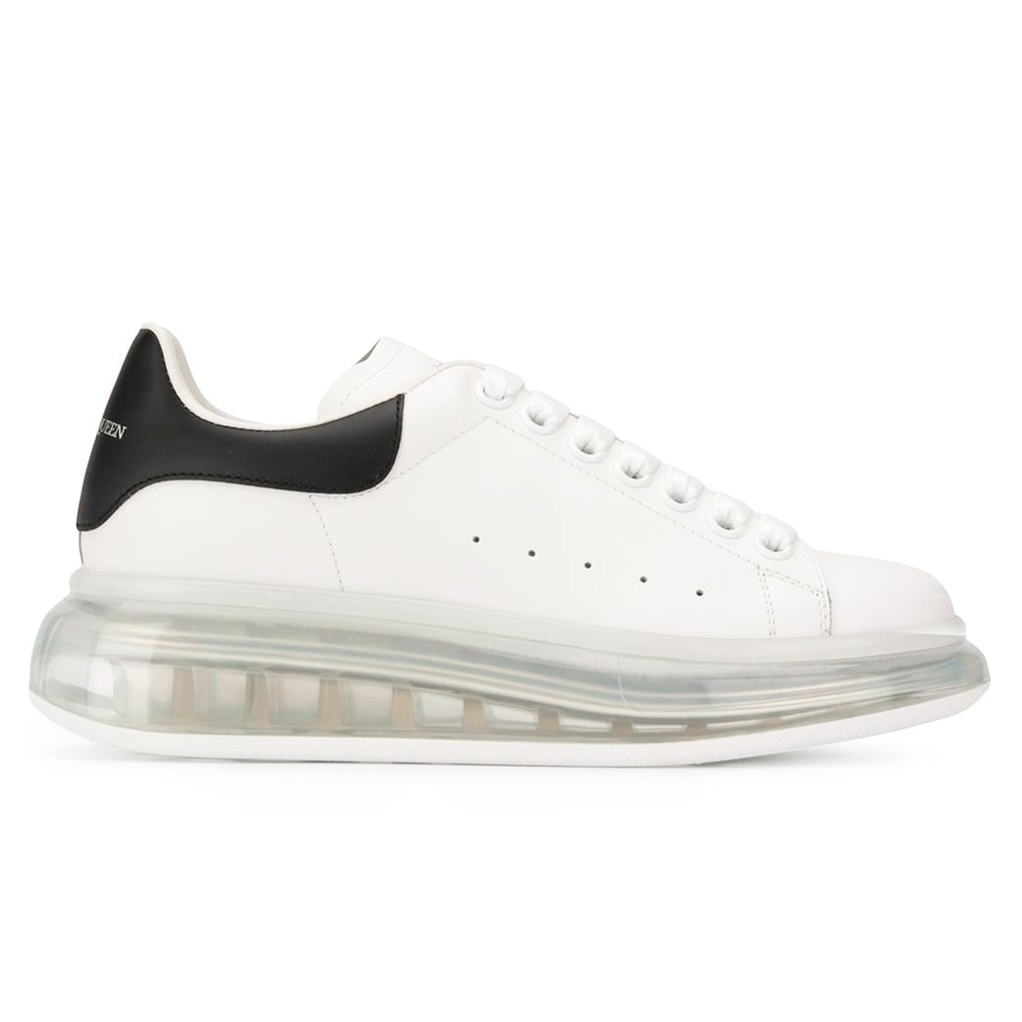 McQueen Oversized Clear Sole Black